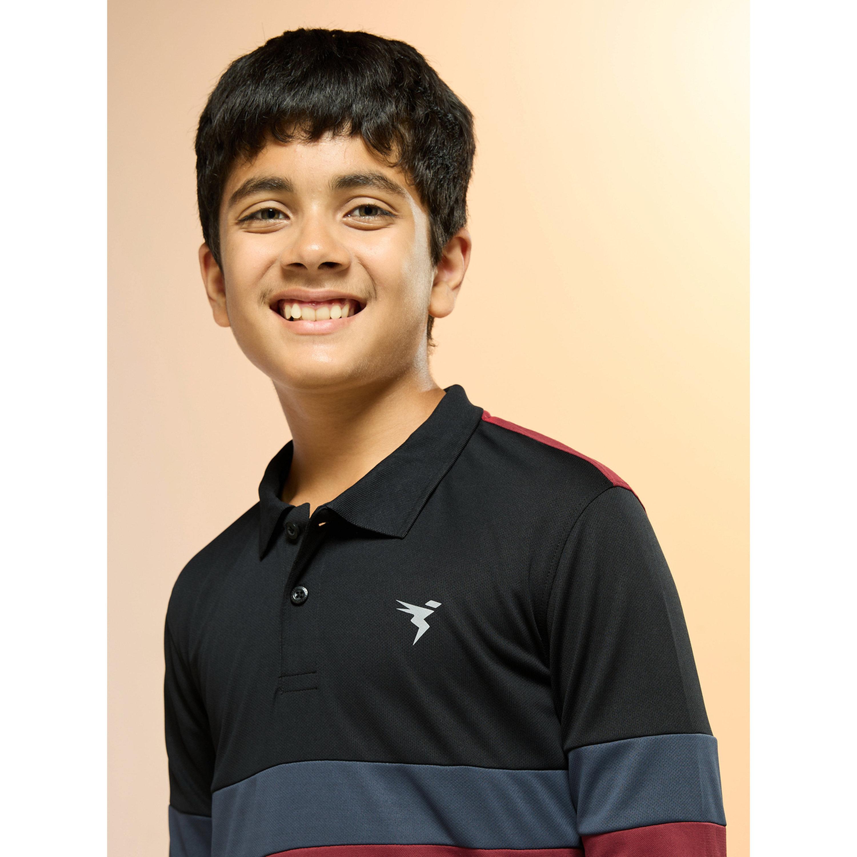 Technosport Boys Slim Fit Color Block Polo T-Shirt-boys-clothing-tshirtsandpolos-image-3