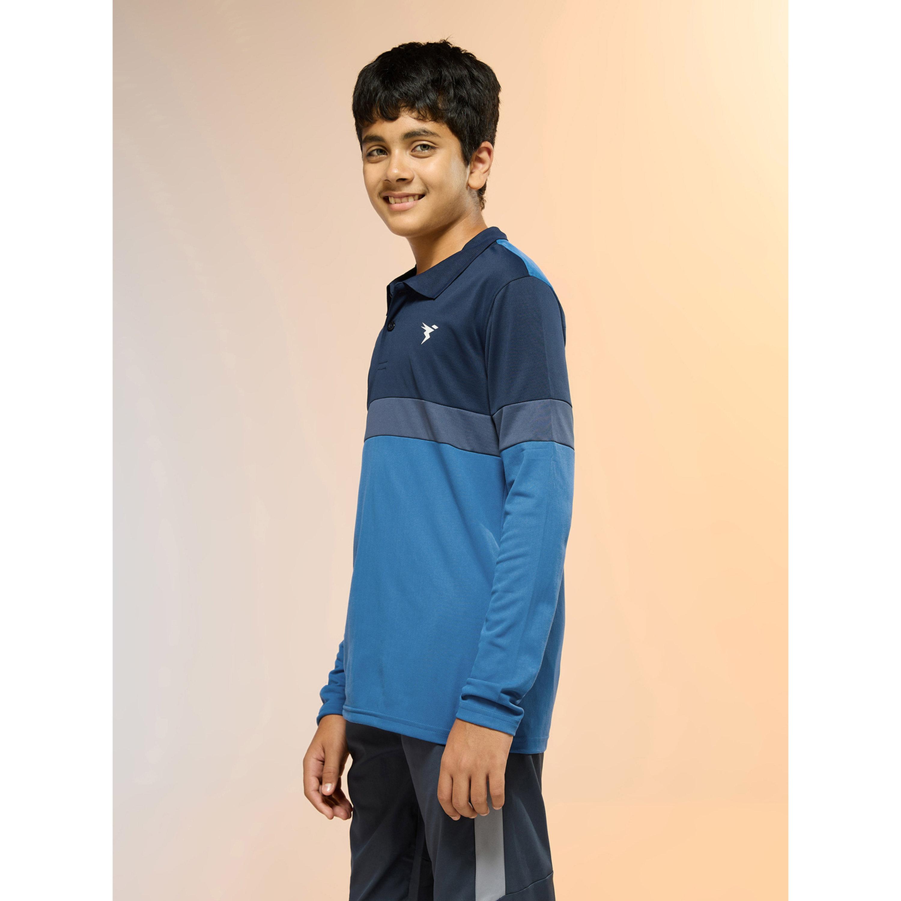 تيشيرت بولو بقصة سليم فت ونمط كتل الالوان-boys-clothing-tshirtsandpolos-image-3