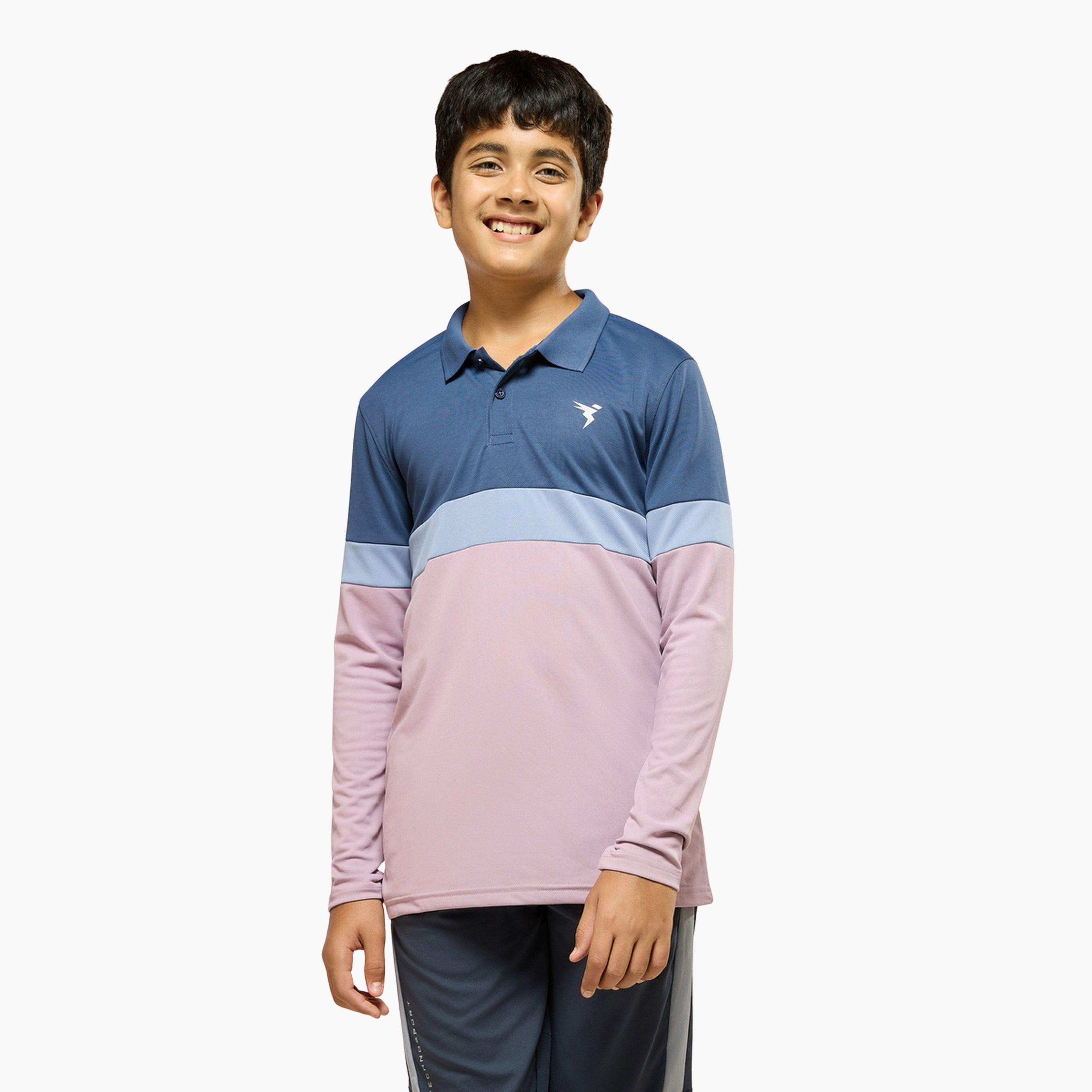 Technosport Boys Slim Fit Color Block Polo T-Shirt-boys-clothing-tshirtsandpolos-image-1
