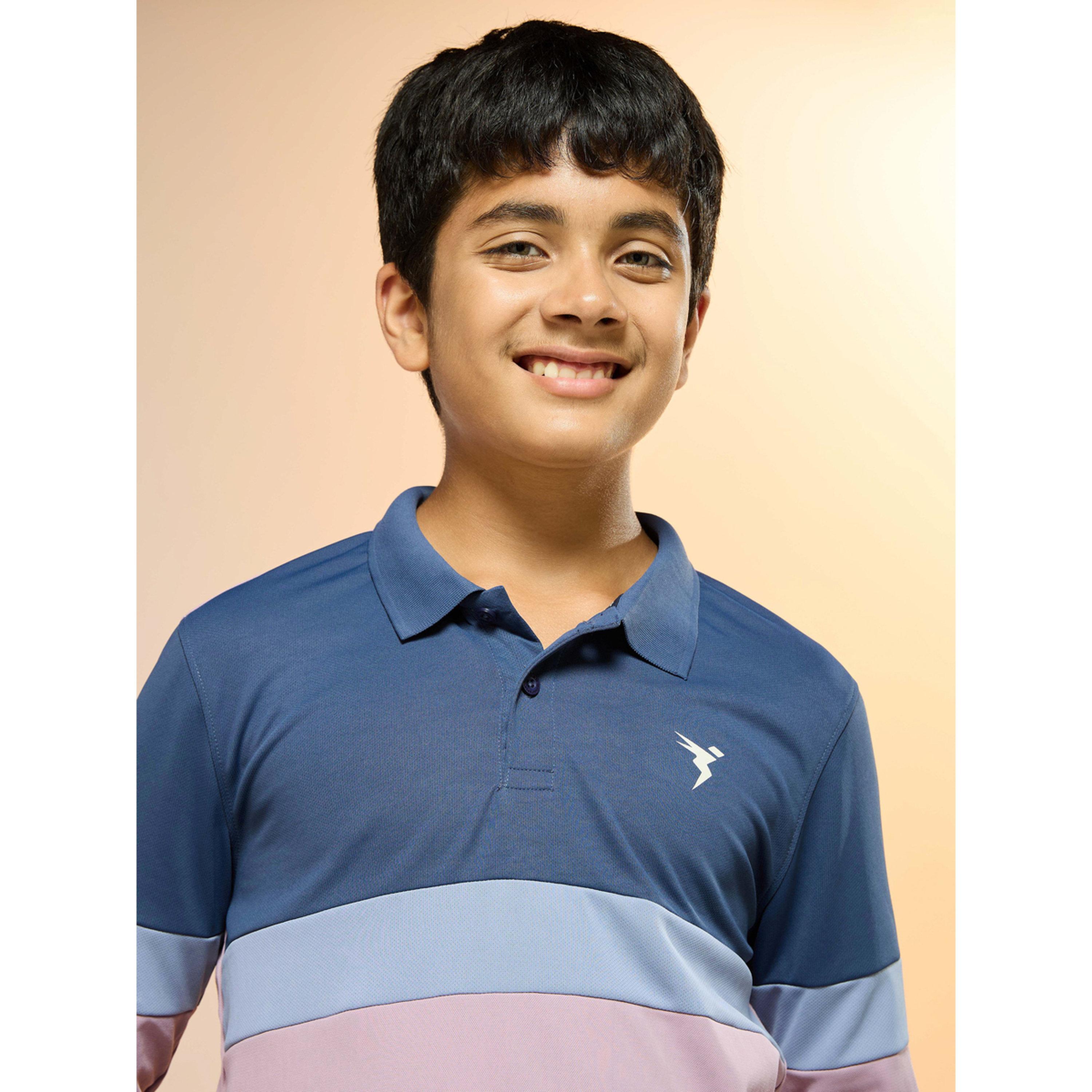 Technosport Boys Slim Fit Color Block Polo T-Shirt-boys-clothing-tshirtsandpolos-image-3