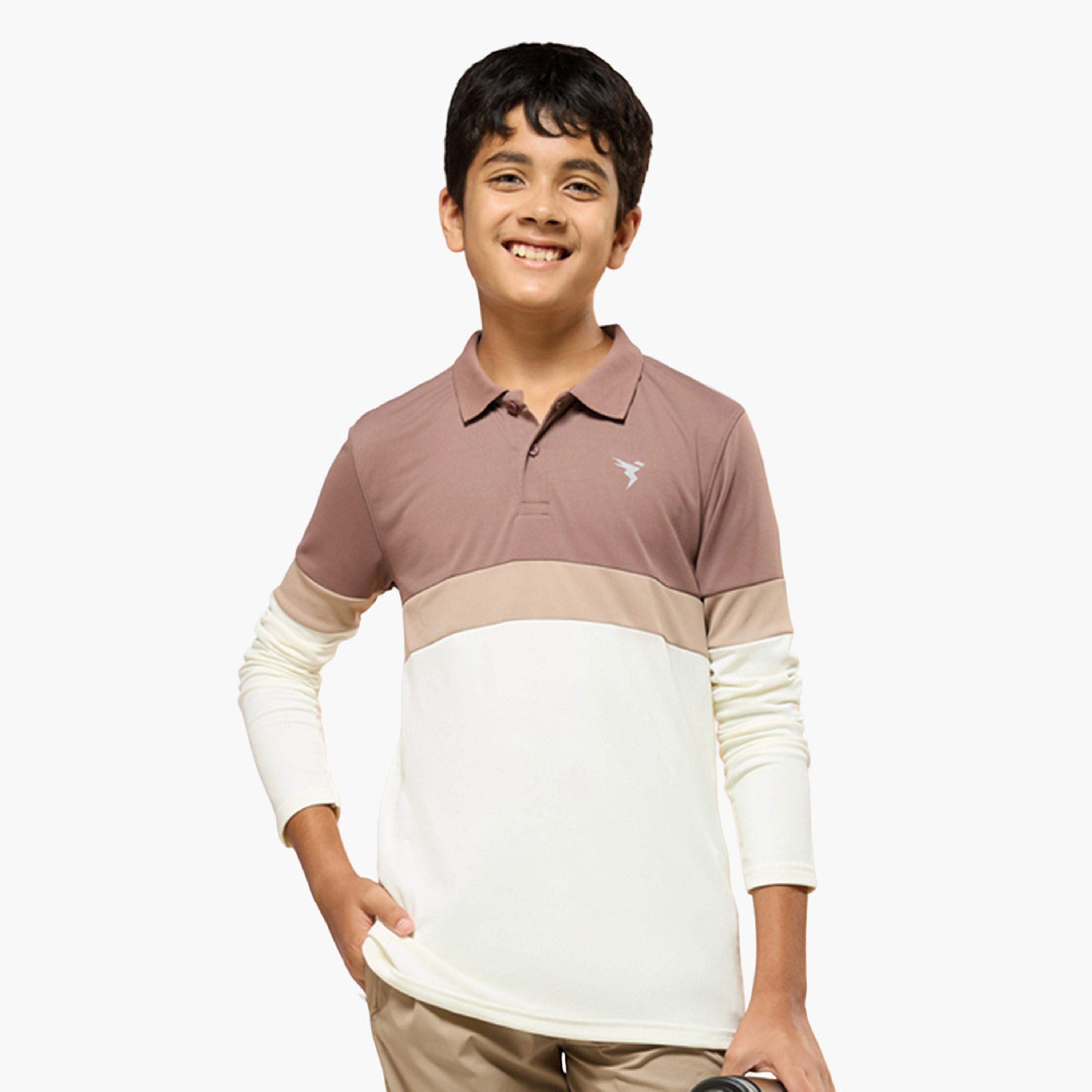 Technosport Boys Slim Fit Color Block Polo T-Shirt-boys-clothing-tshirtsandpolos-image-1