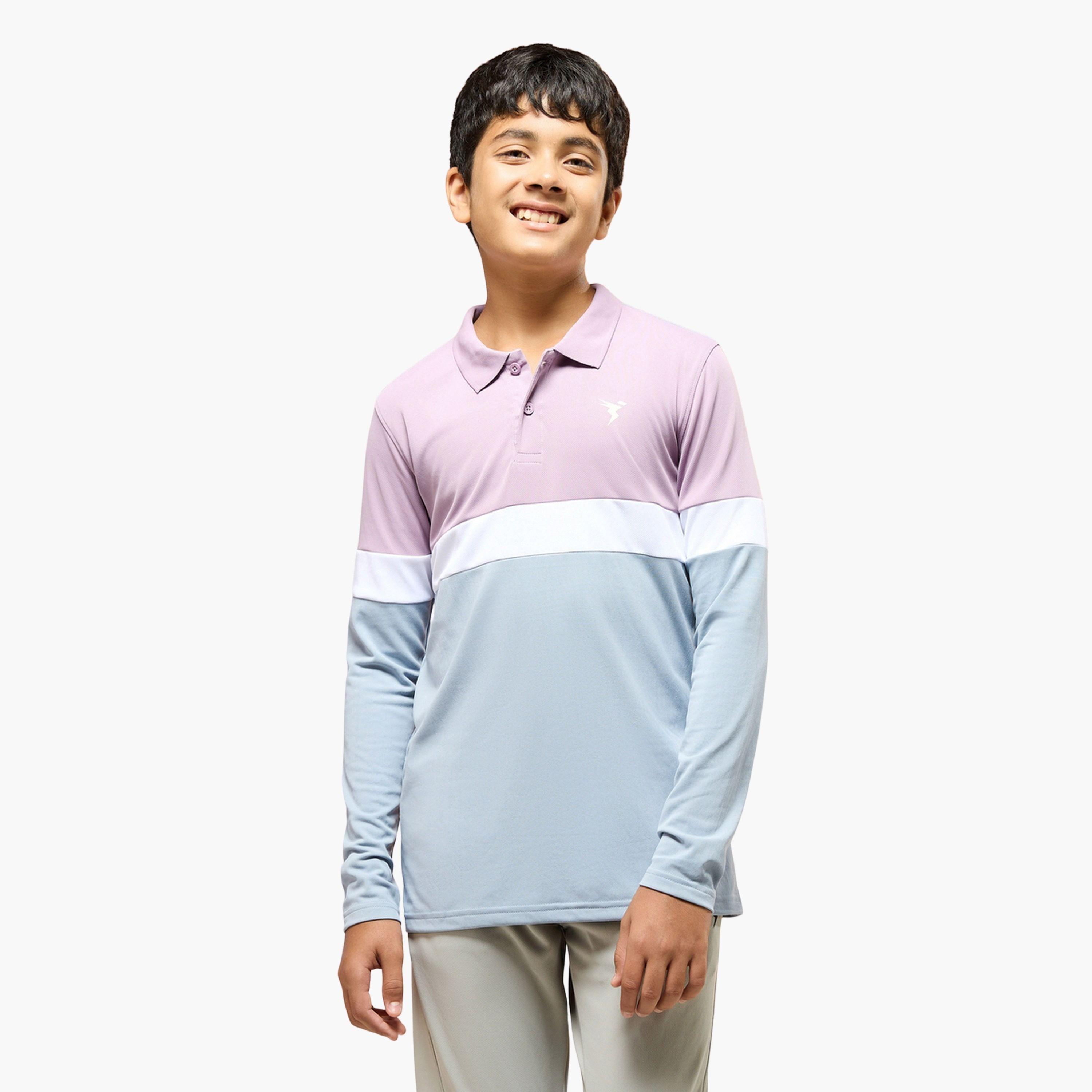 Technosport Boys Slim Fit Color Block Polo T-Shirt-boys-clothing-tshirtsandpolos-image-1