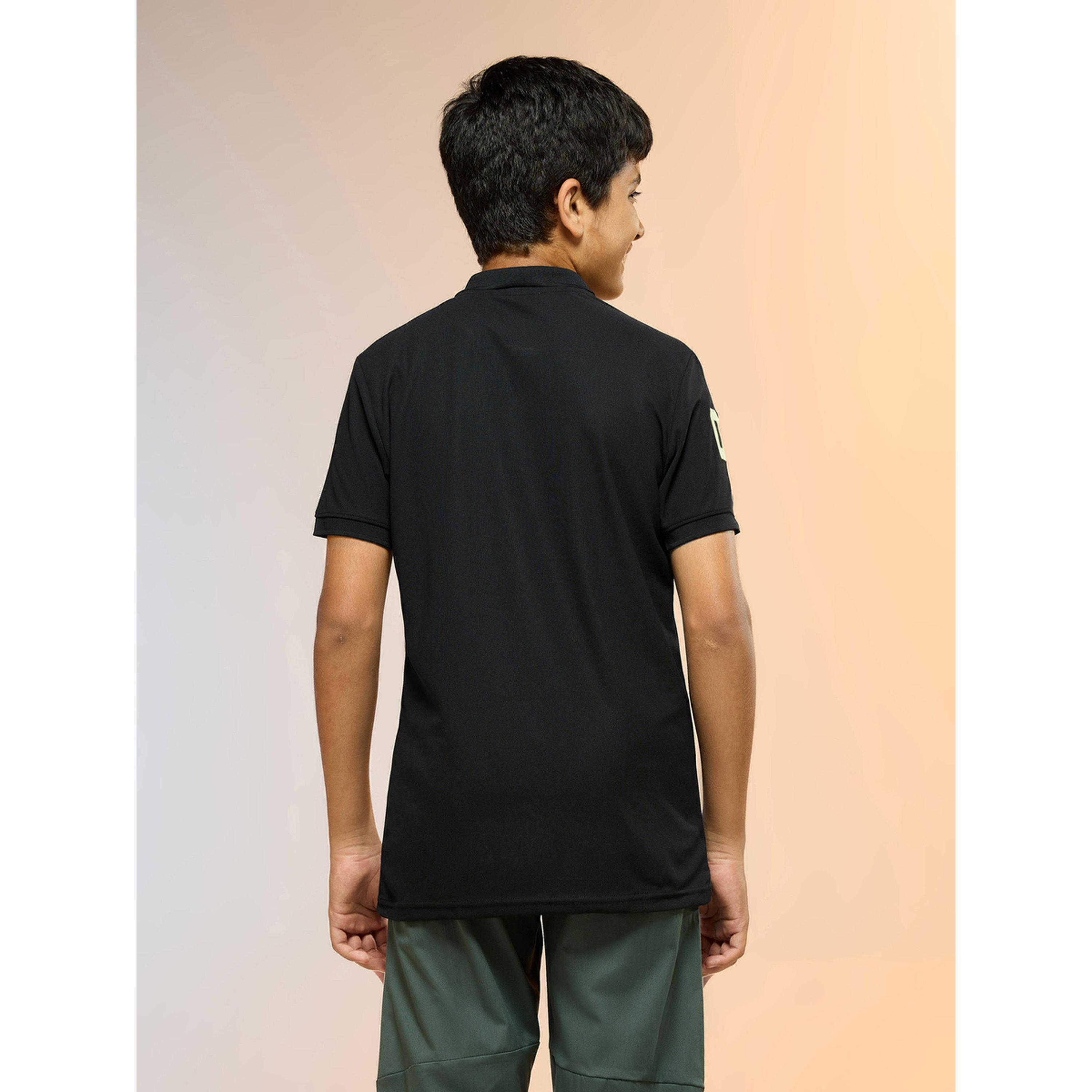 تيشيرت بولو سادة رياضي بقصة سليم فت-boys-clothing-tshirtsandpolos-image-4