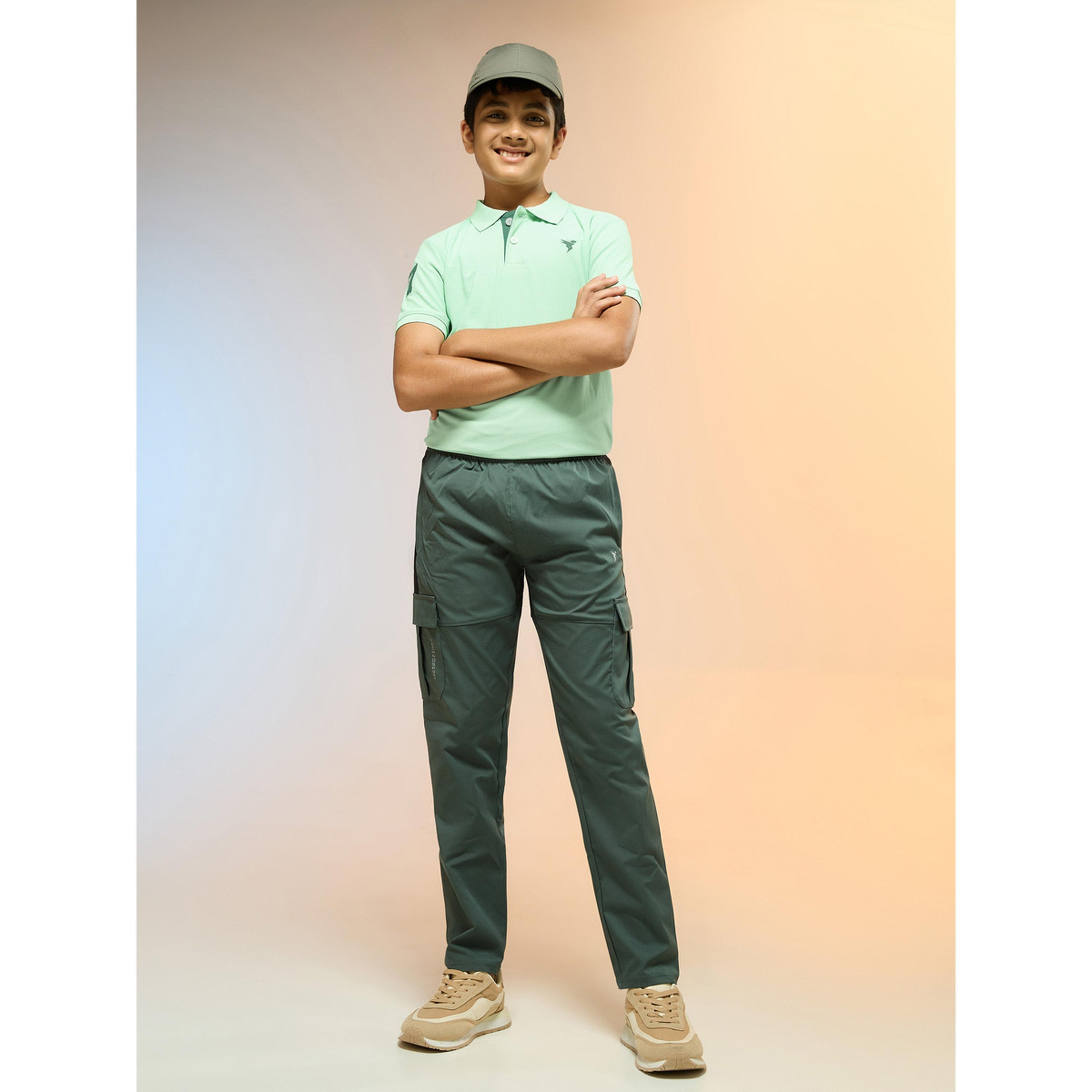 تيشيرت بولو سادة رياضي بقصة سليم فت-boys-clothing-tshirtsandpolos-image-2