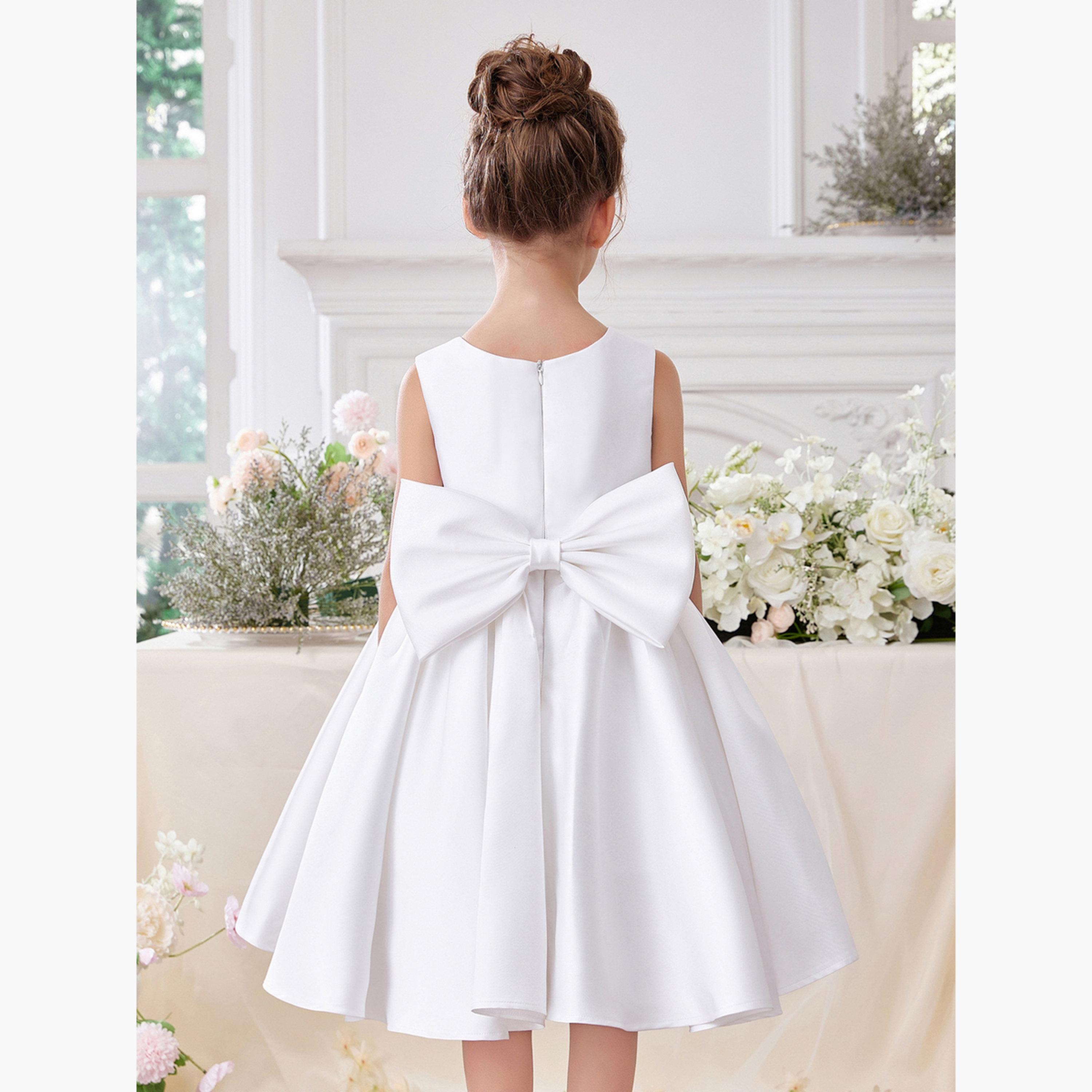 فستان أبيض مزين مع كيب-girls-clothing-dressesandjumpsuits-image-5