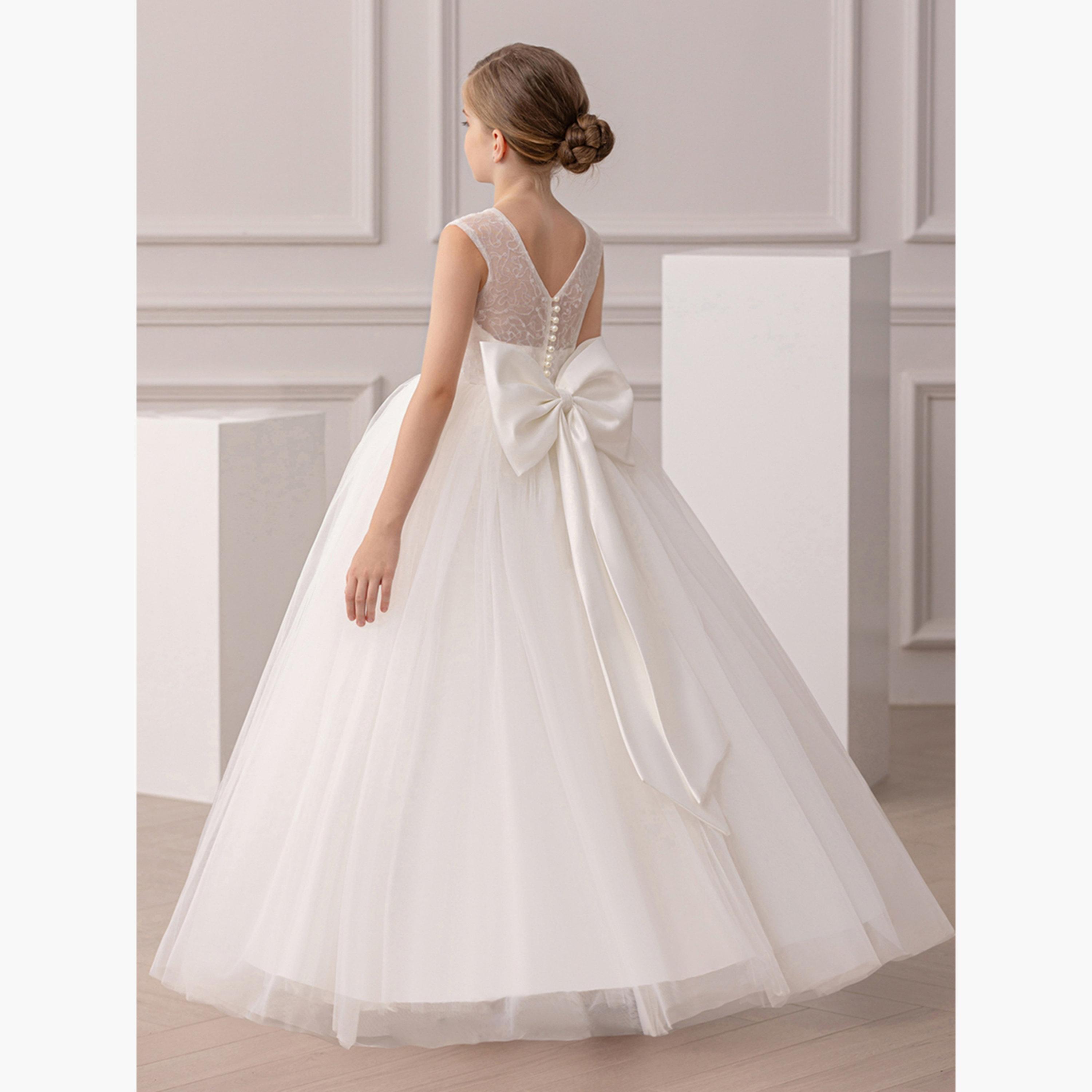 Take Two Girls White Embellished Sleeveless Maxi Dress-girls-clothing-dressesandjumpsuits-image-6