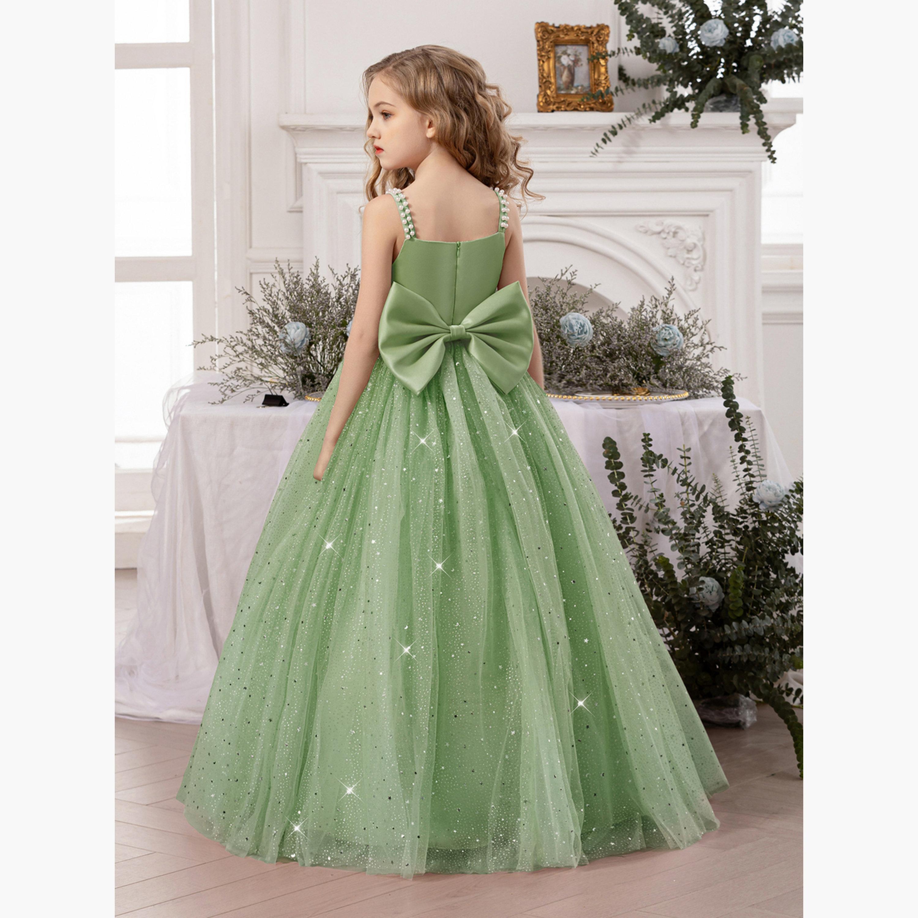 Take Two Girls Bow Detail Embellished Maxi Dress-girls-clothing-dressesandjumpsuits-image-3