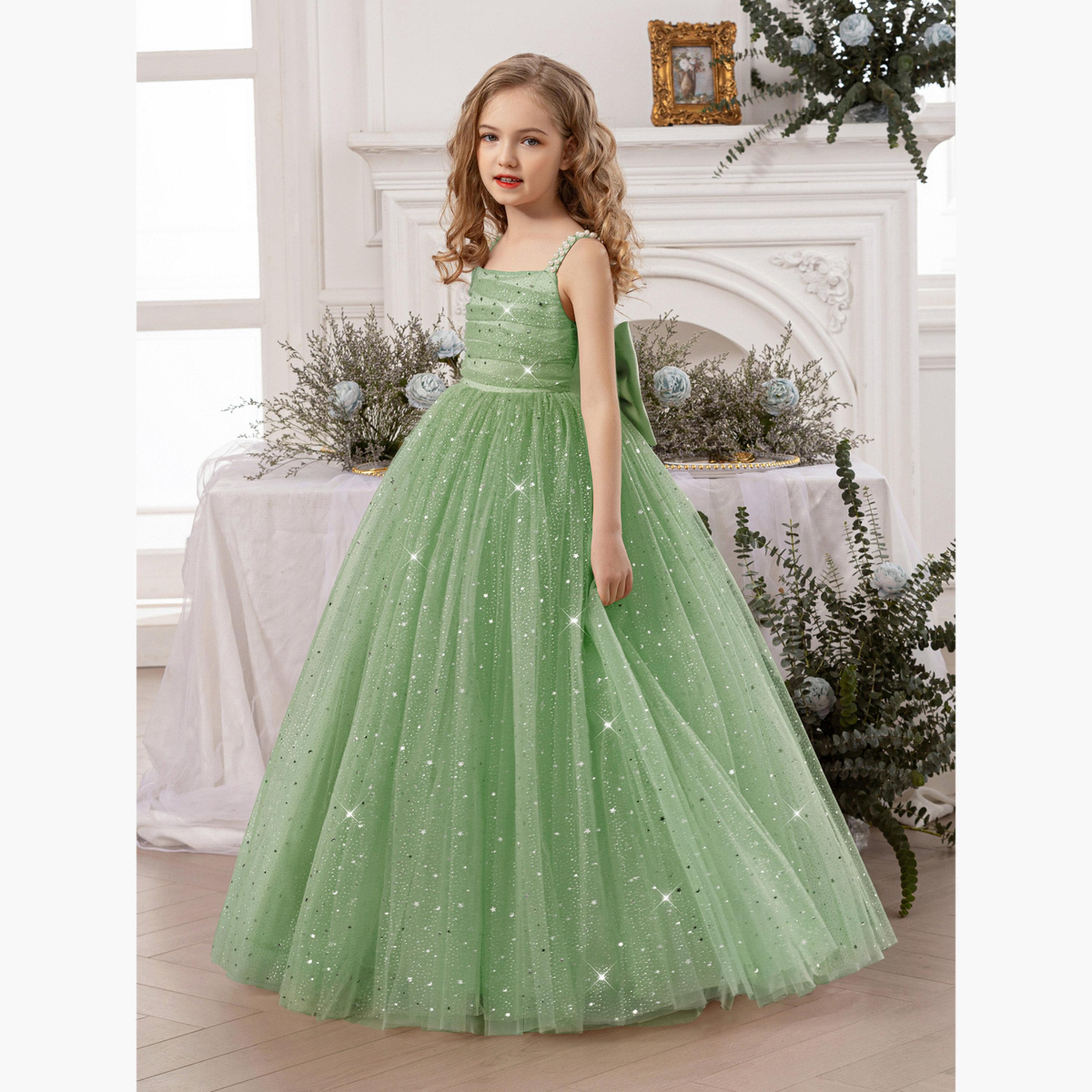 Take Two Girls Bow Detail Embellished Maxi Dress-girls-clothing-dressesandjumpsuits-image-6