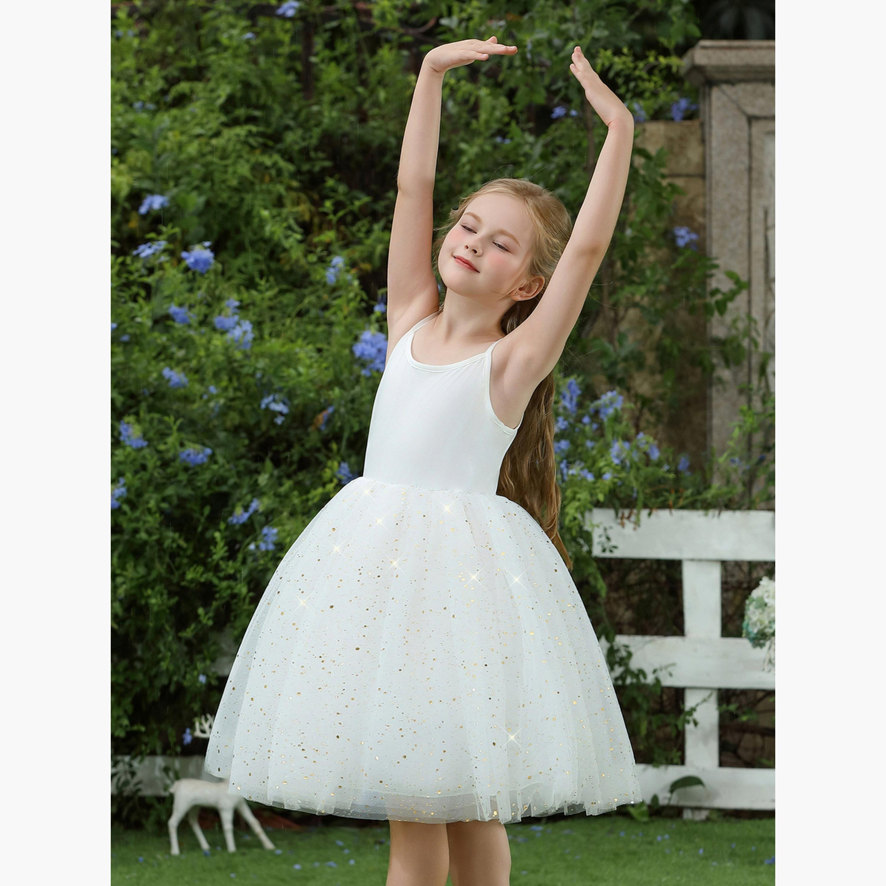 فستان شبكي بسيور وتزيينات مع كيب تول-girls-clothing-dressesandjumpsuits-image-4