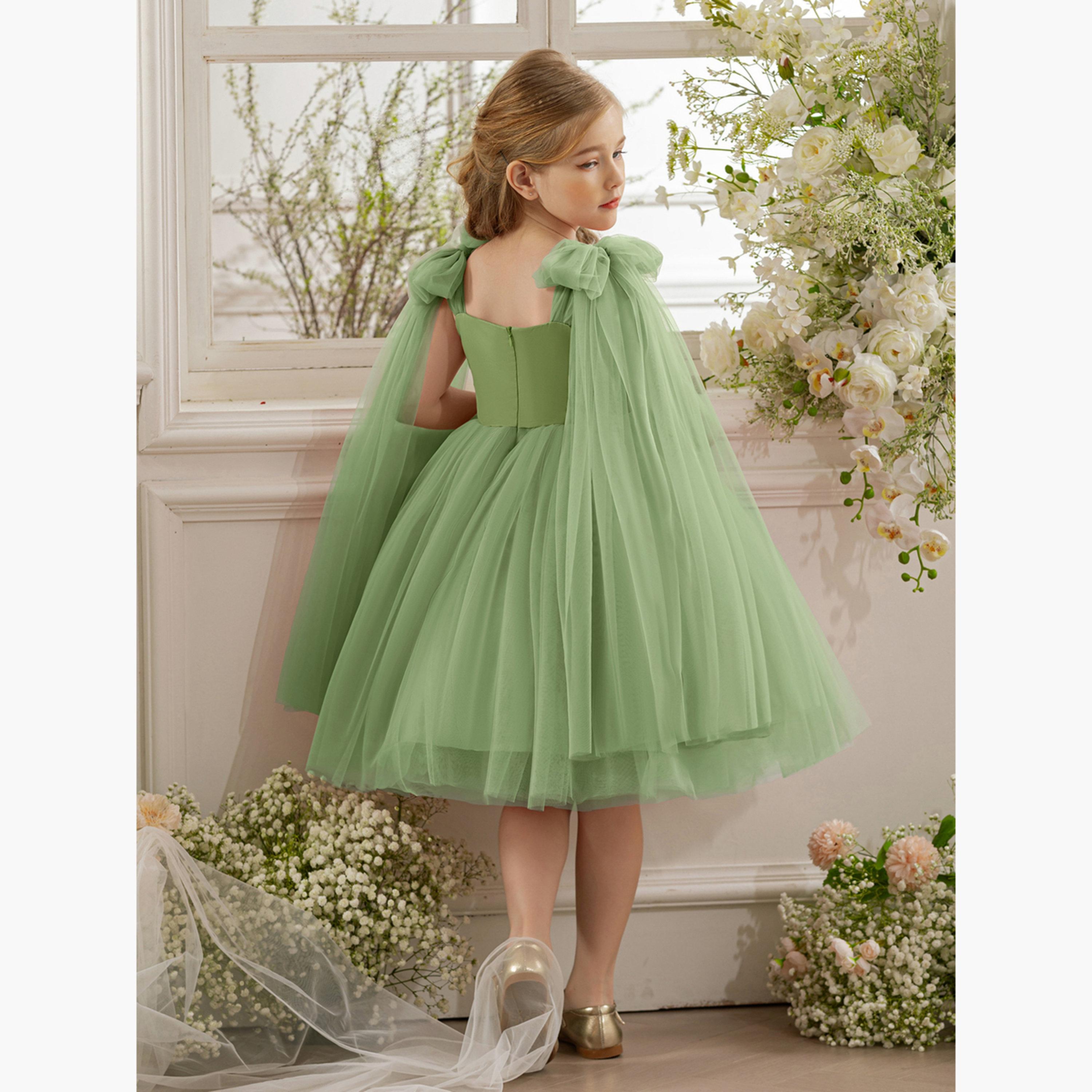 فستان شبكي بلا أكمام بتفاصيل كيب وفيونكة-girls-clothing-dressesandjumpsuits-image-6