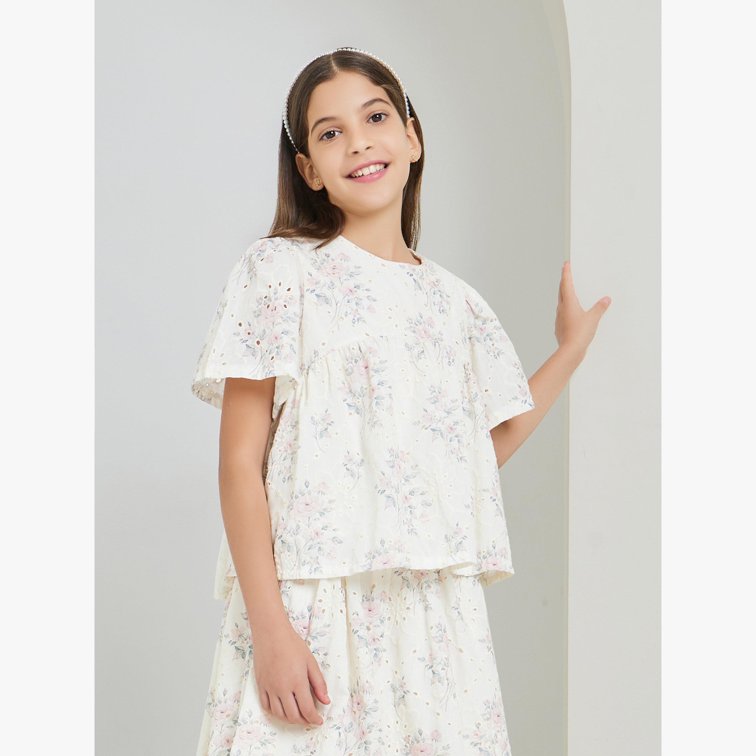بلوزة شيفلي مطرزة-girls-clothing-blousesandshirts-image-1