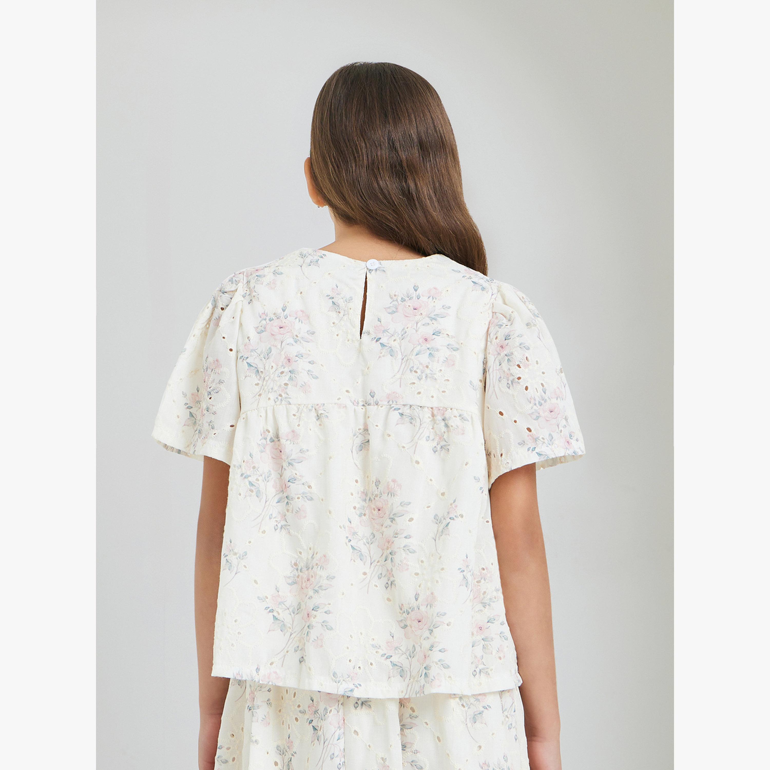 بلوزة شيفلي مطرزة-girls-clothing-blousesandshirts-image-3