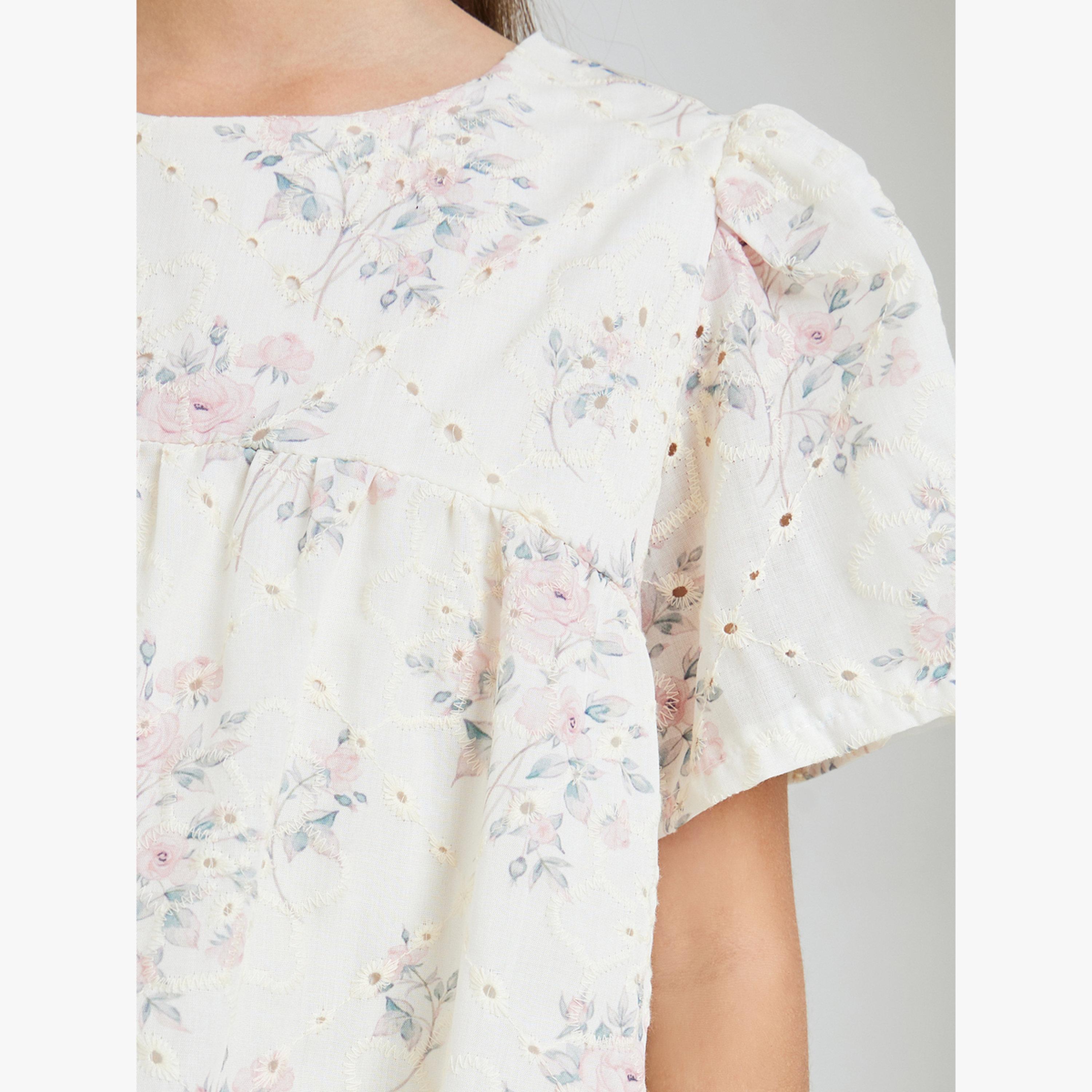 بلوزة شيفلي مطرزة-girls-clothing-blousesandshirts-image-4