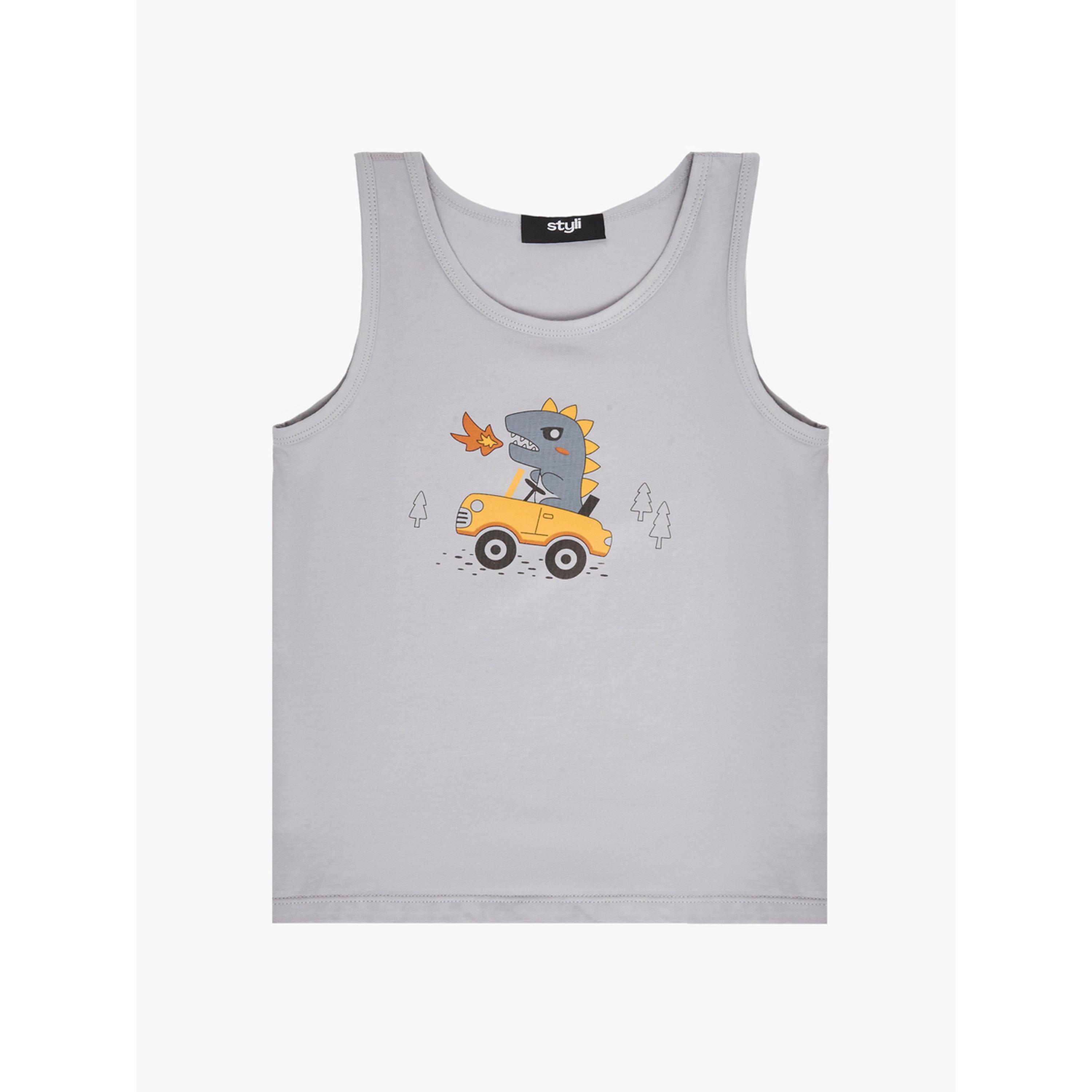 ستايلي - طقم ملابس داخلية للأولاد الصغار مكون من قطعتين-boys-clothing-innerwear-image-4