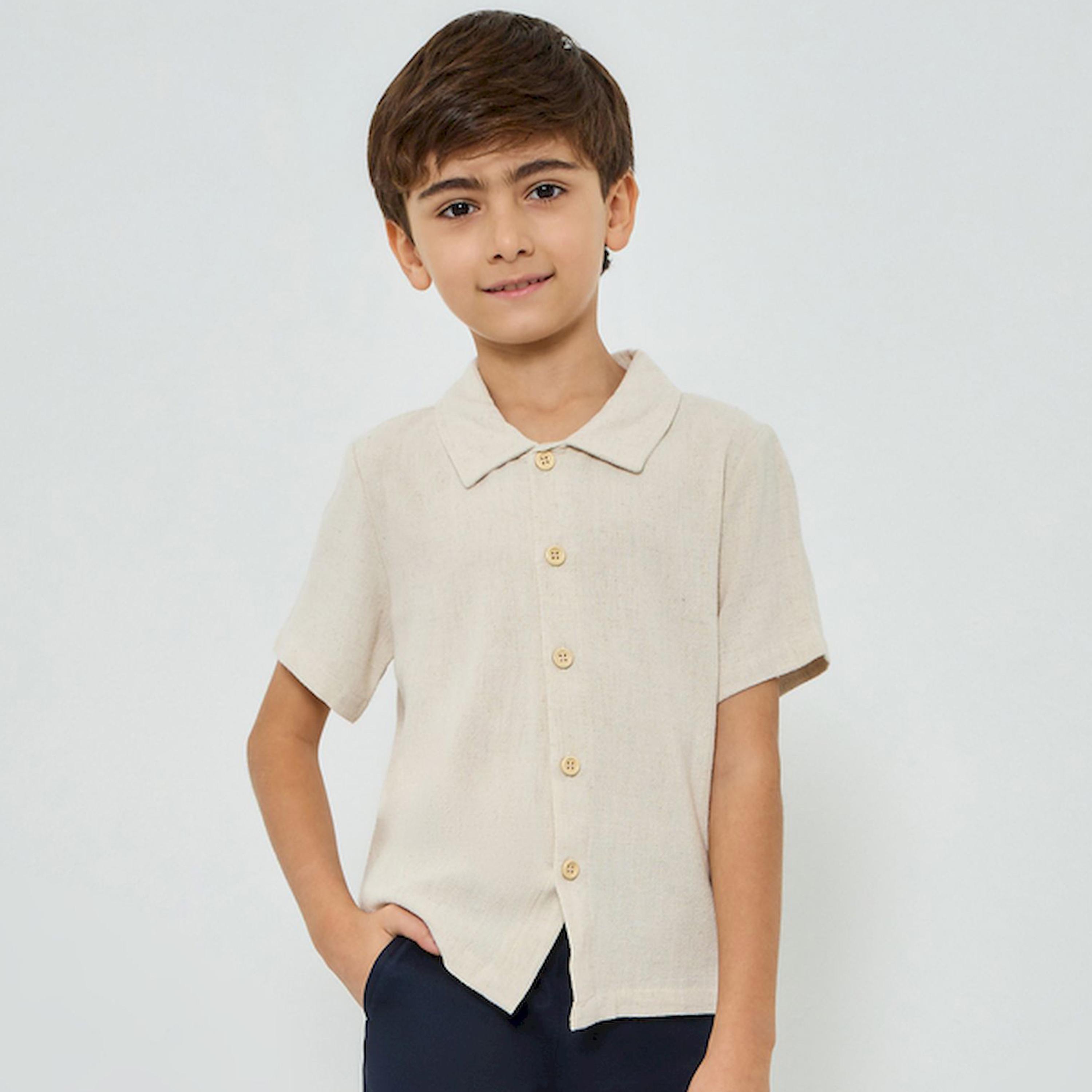 بلوزة بياقة وأكمام قصيرة للأولاد-boys-clothing-shirts-image-1
