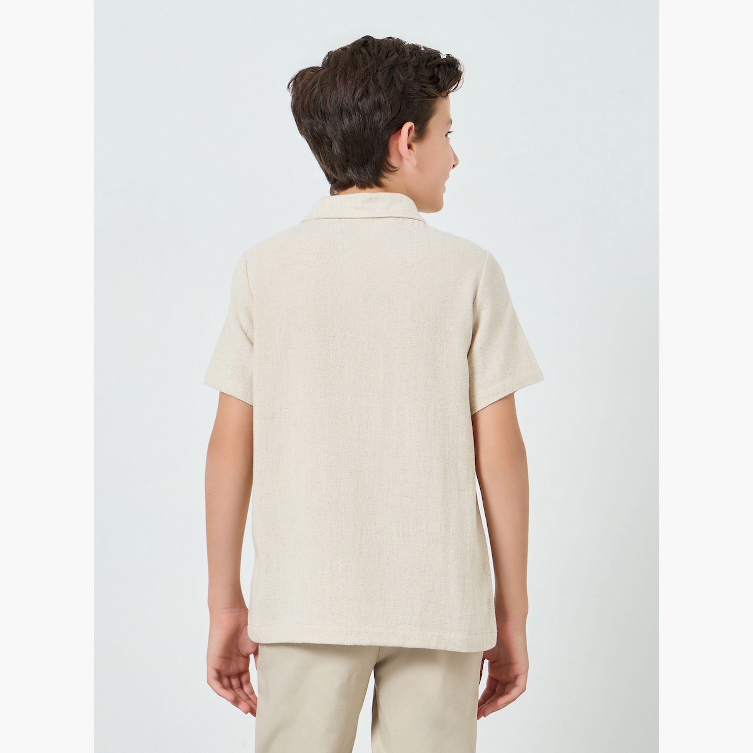 قميص بياقة وأكمام قصيرة-boys-clothing-shirts-image-3