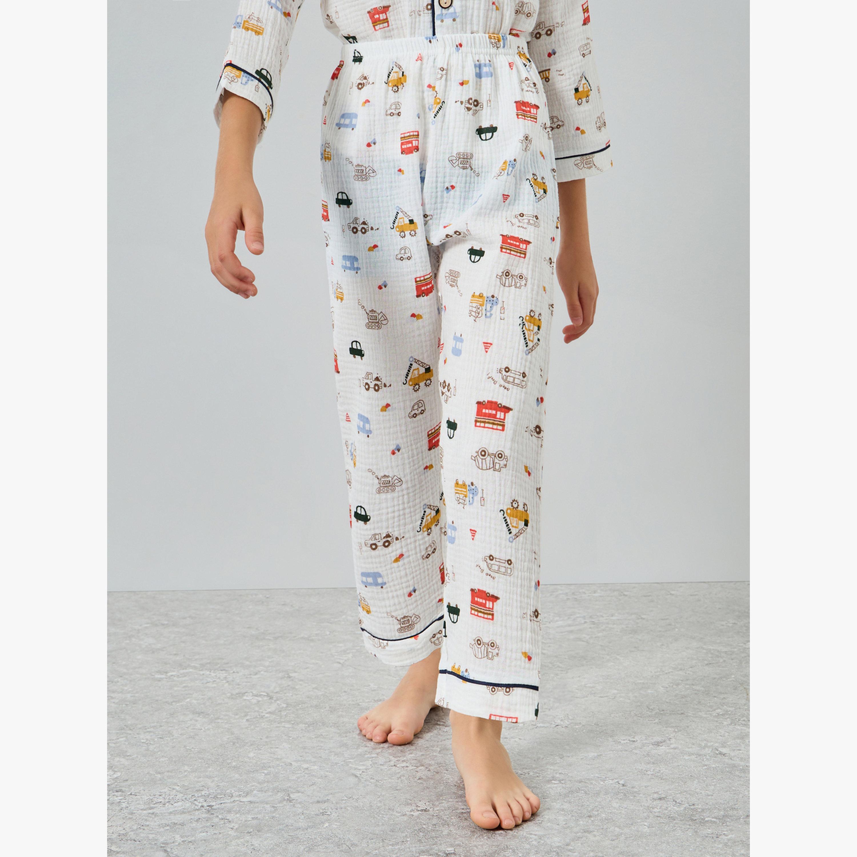 مجموعة من بيجاما وقميص بطبعة شاحنة-boys-clothing-nightwear-image-4