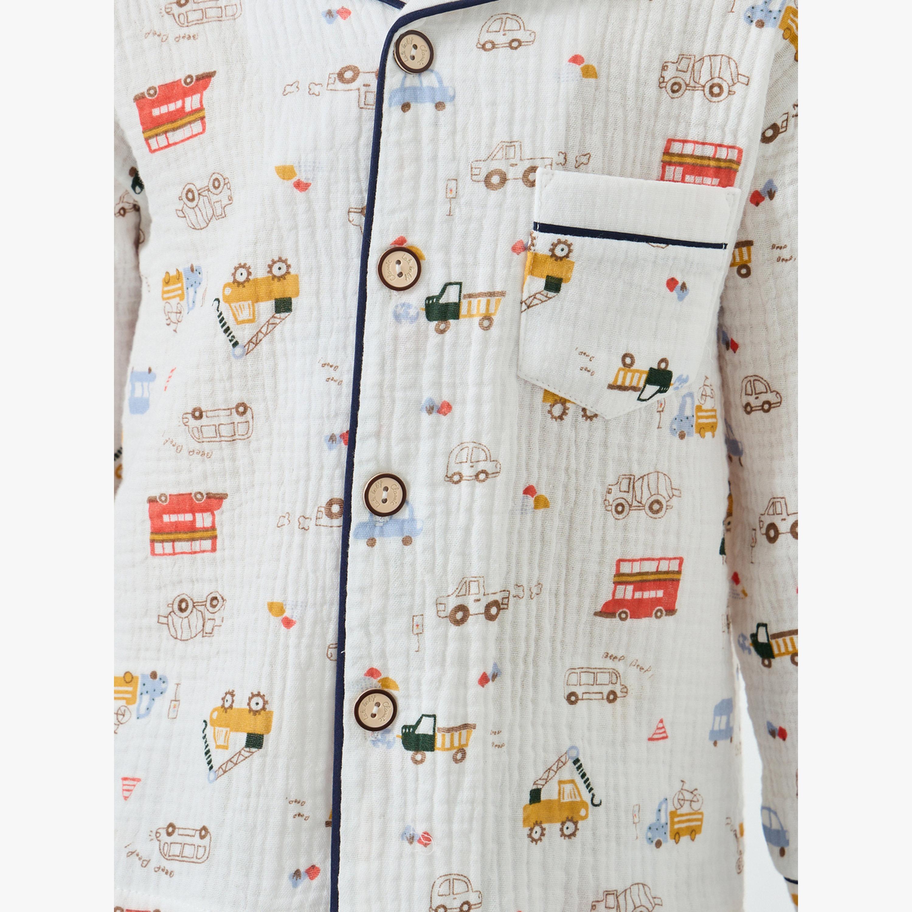 مجموعة من بيجاما وقميص بطبعة شاحنة-boys-clothing-nightwear-image-5