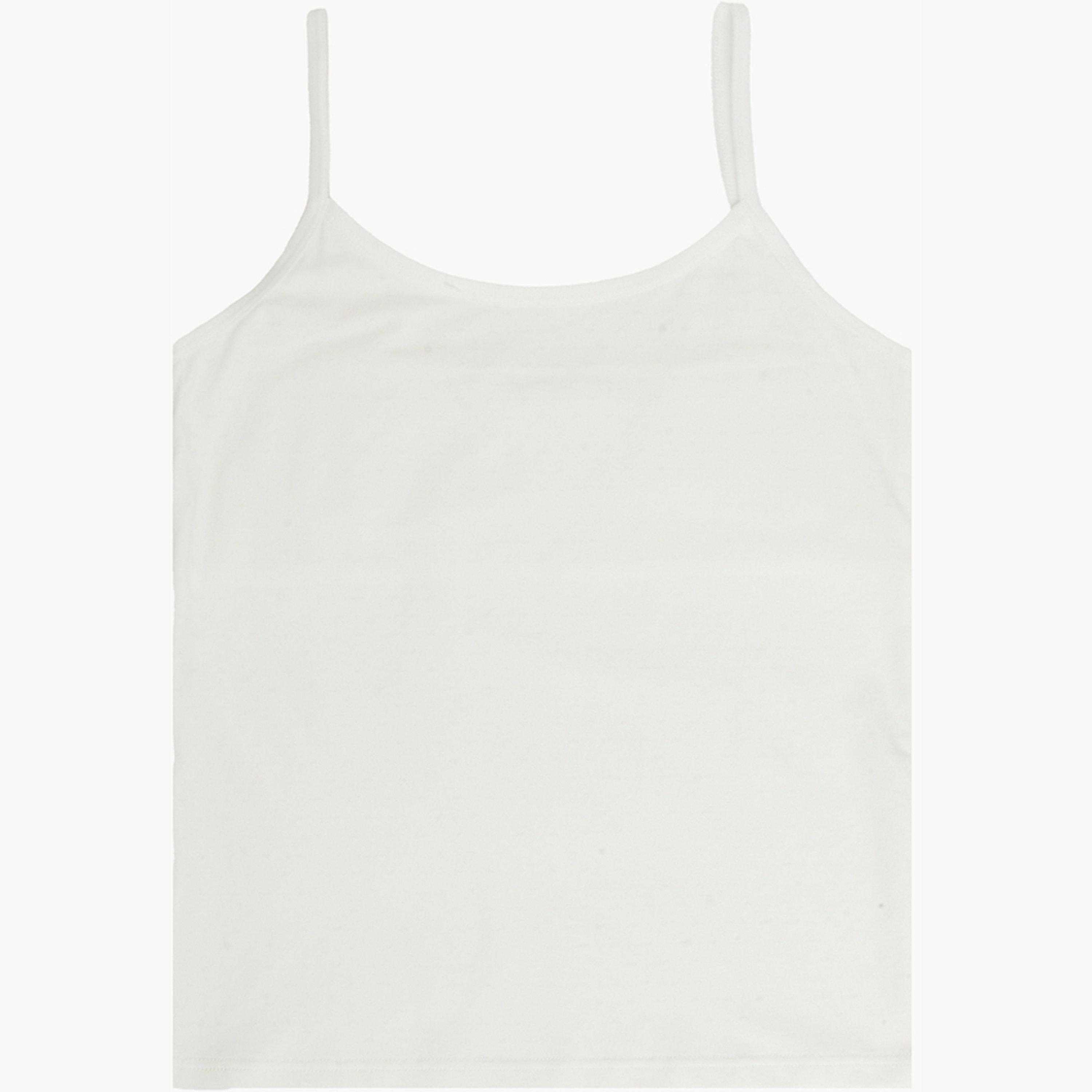 Styli Girls Off White Cotton Vest-girls-clothing-innerwear-image-2