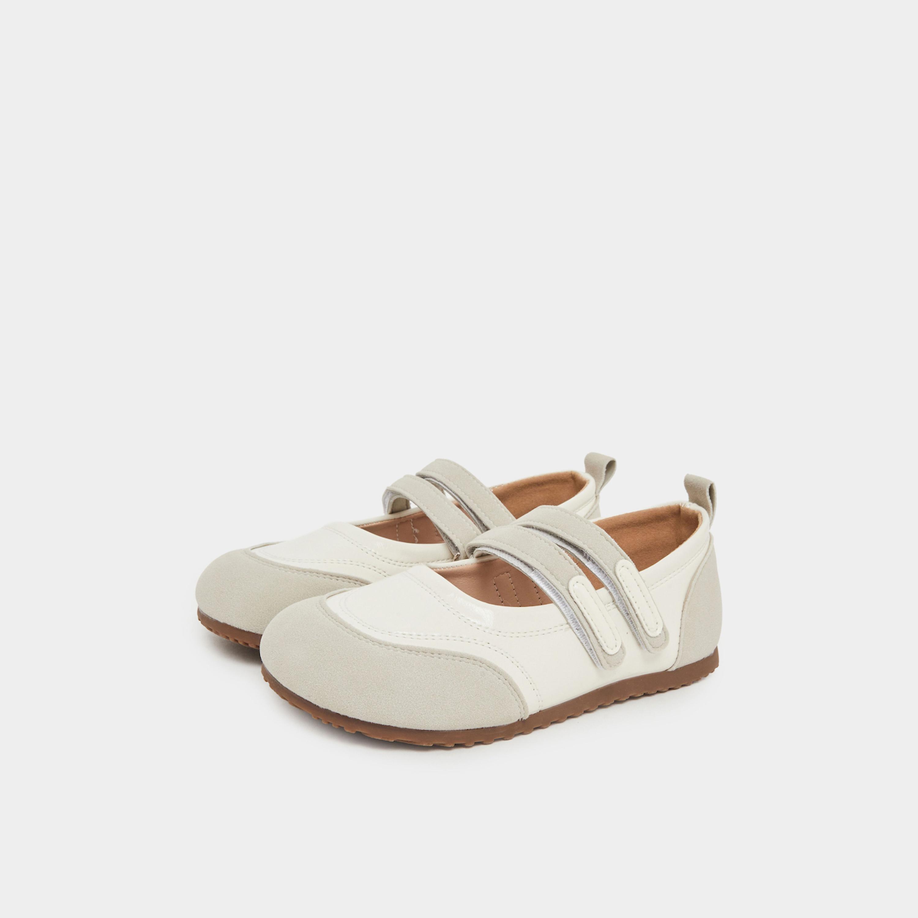 Styli Girls White Flat Ballerinas-girls-shoes-sandals-image-1