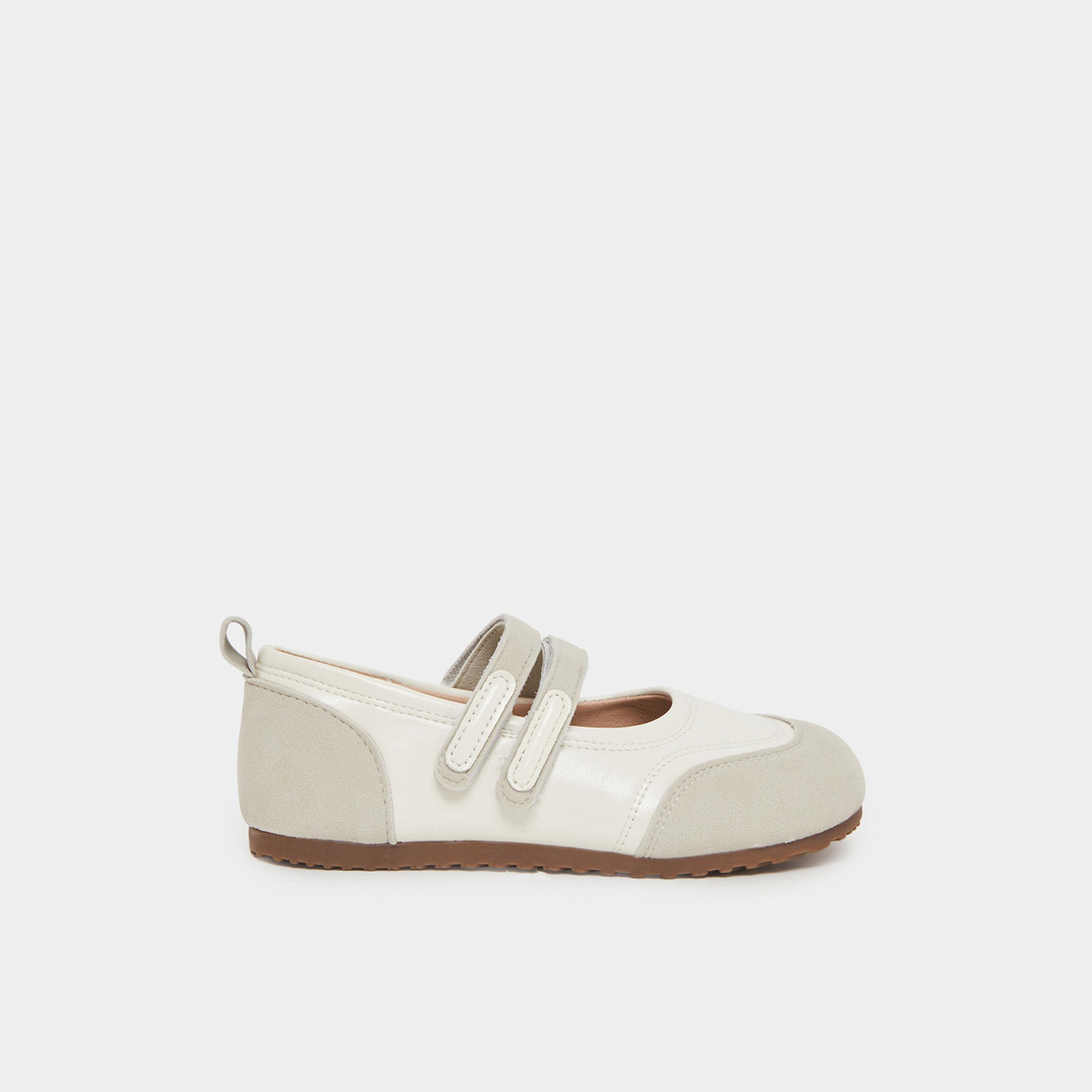 Styli Girls White Flat Ballerinas-girls-shoes-sandals-image-2