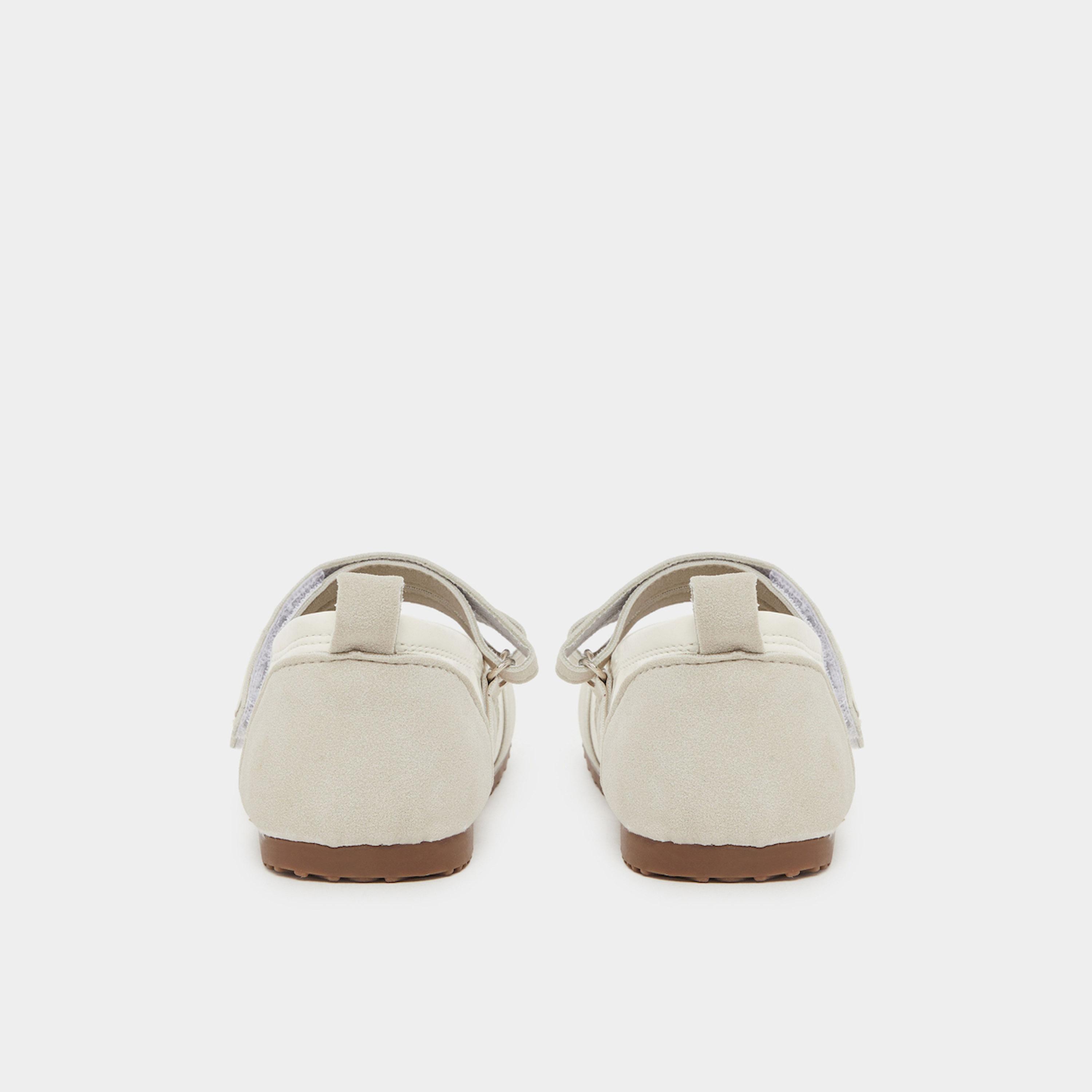 Styli Girls White Flat Ballerinas-girls-shoes-sandals-image-4