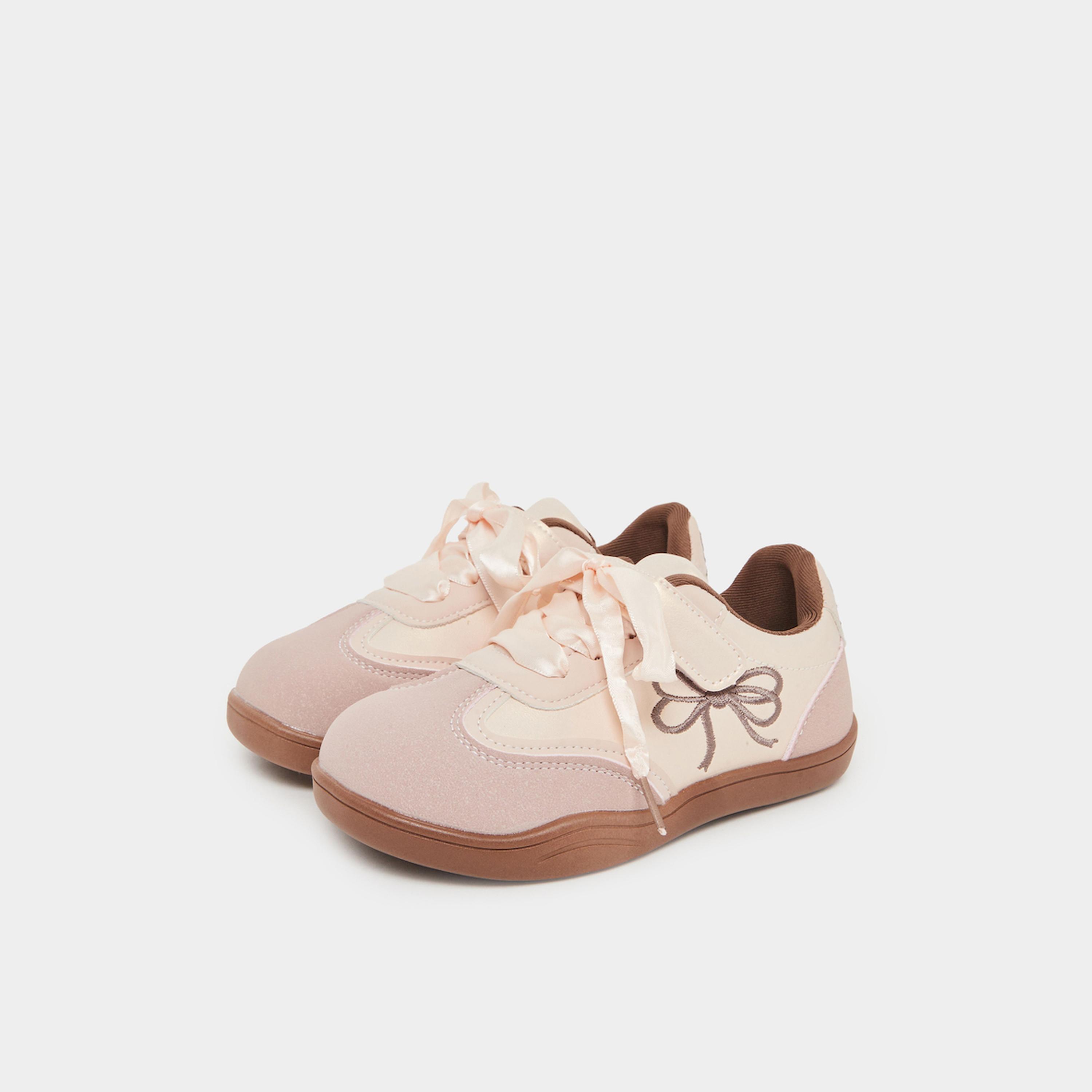 Styli Girls Pink Embroidered Sneakers-girls-shoes-sneakers-image-1