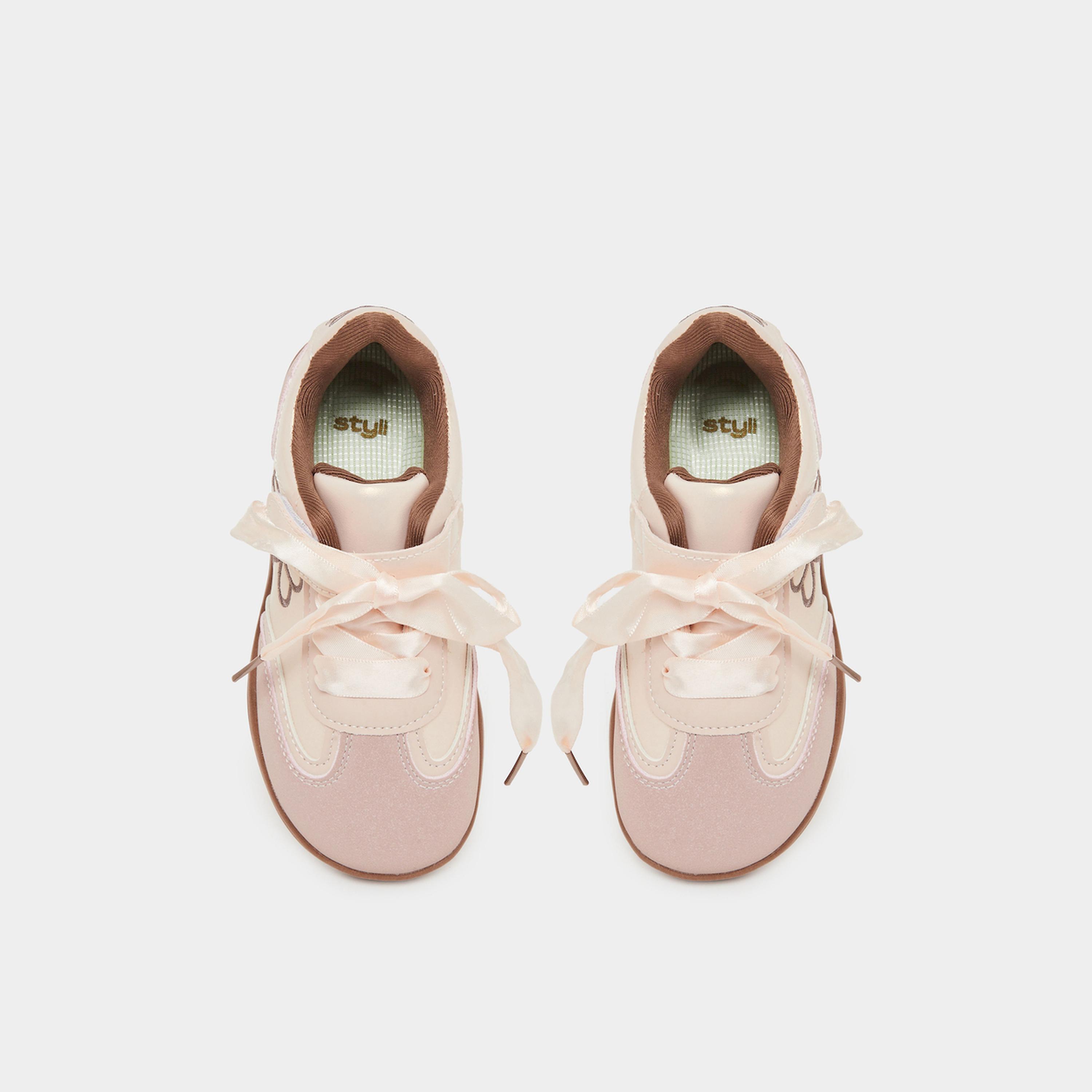 حذاء رياضي وردي مطرز للبنات-girls-shoes-sneakers-image-3