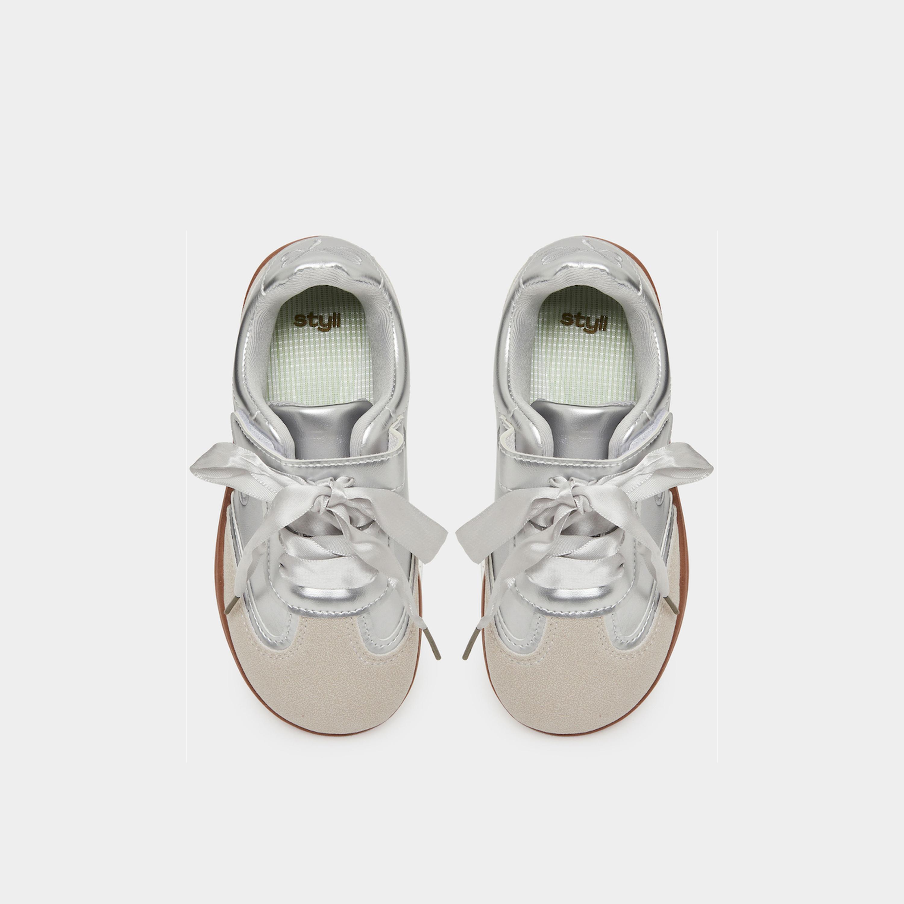 Styli Girls Bow Detail Lace Up Sneakers-girls-shoes-sneakers-image-3