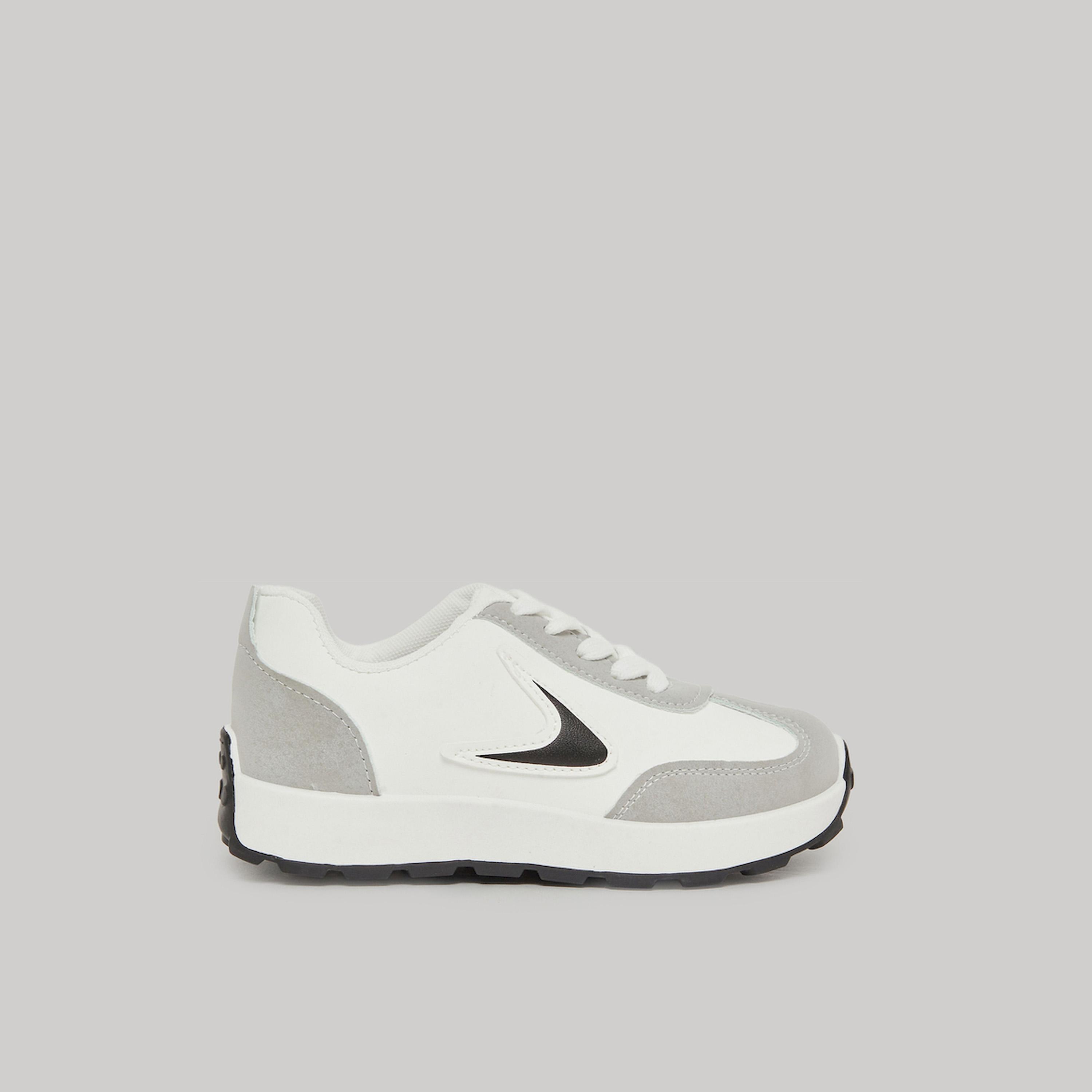 Styli Girls Panelled Lace Up Sneakers-boys-shoes-sneakers-image-2