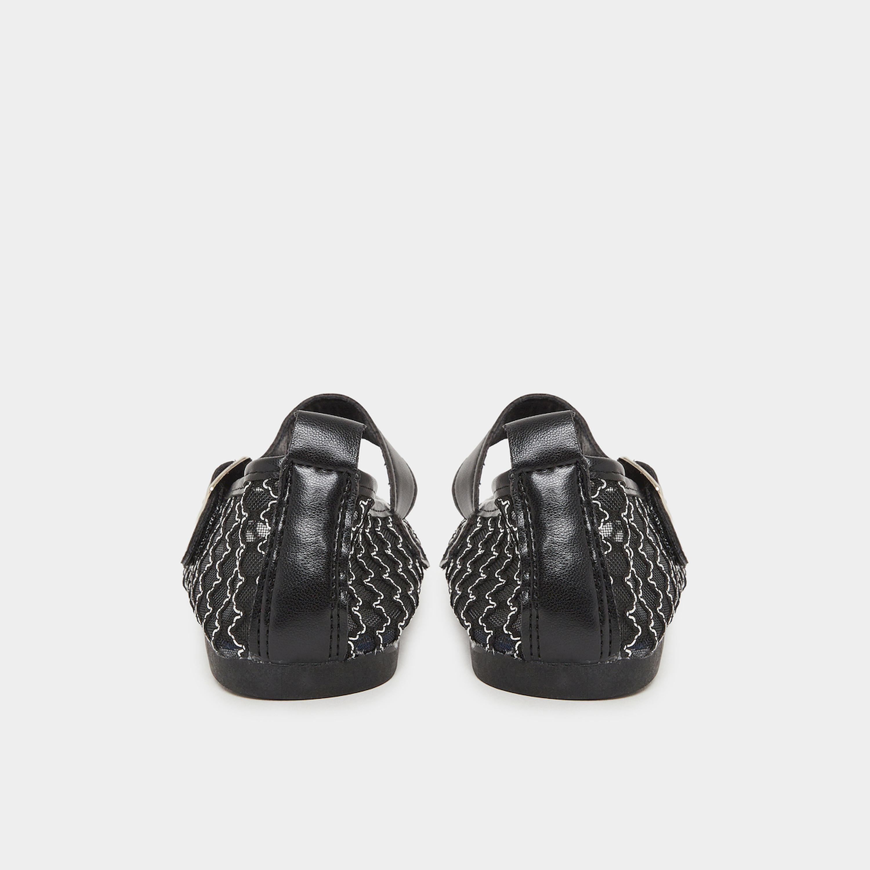 حذاء باليرينا شبكي مزين للبنات-girls-shoes-ballerinas-image-3