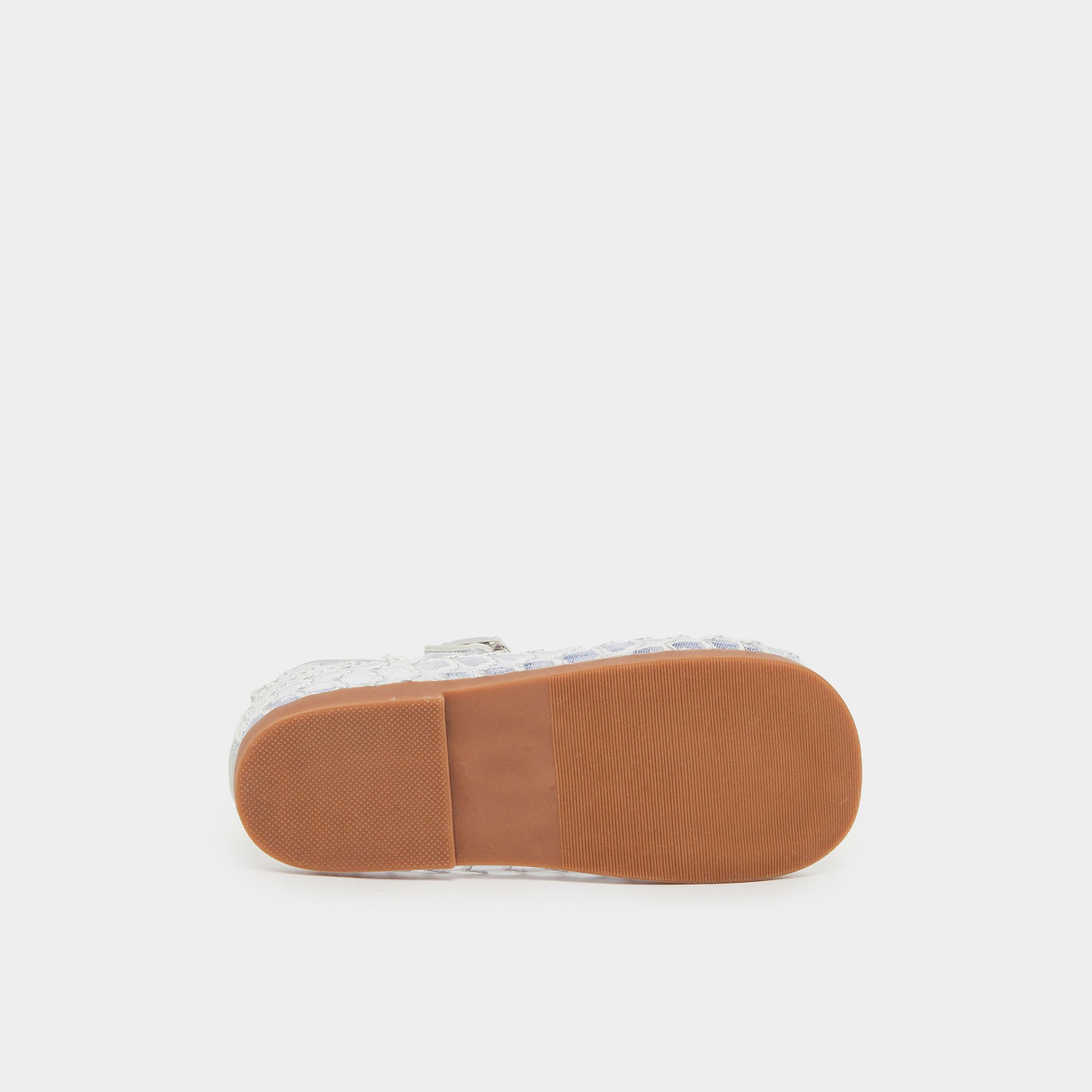 Styli Girls Silver Mesh Ballerinas-girls-shoes-ballerinas-image-6