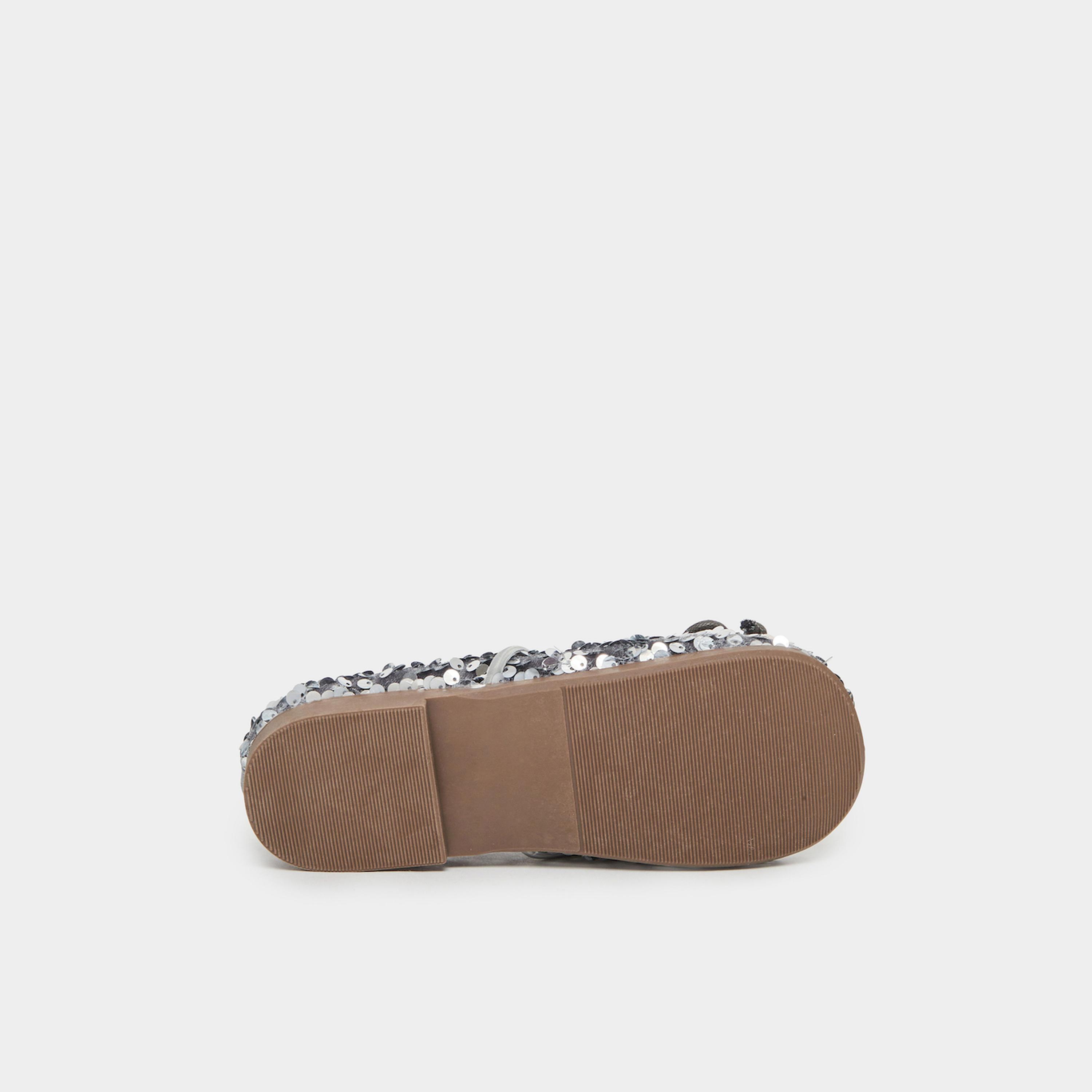 حذاء باليرينا مسطح بالترتر للبنات-girls-shoes-ballerinas-image-6