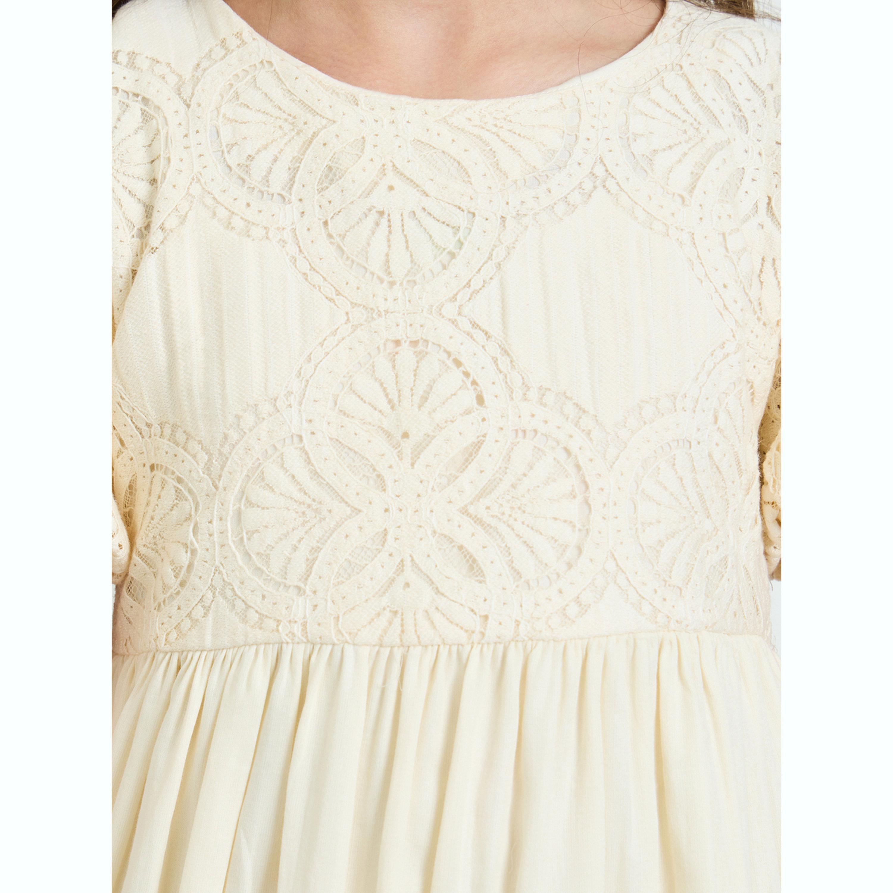 Styli Teen Girls Lace Insert A-Line Dress-girls-clothing-dressesandjumpsuits-image-4