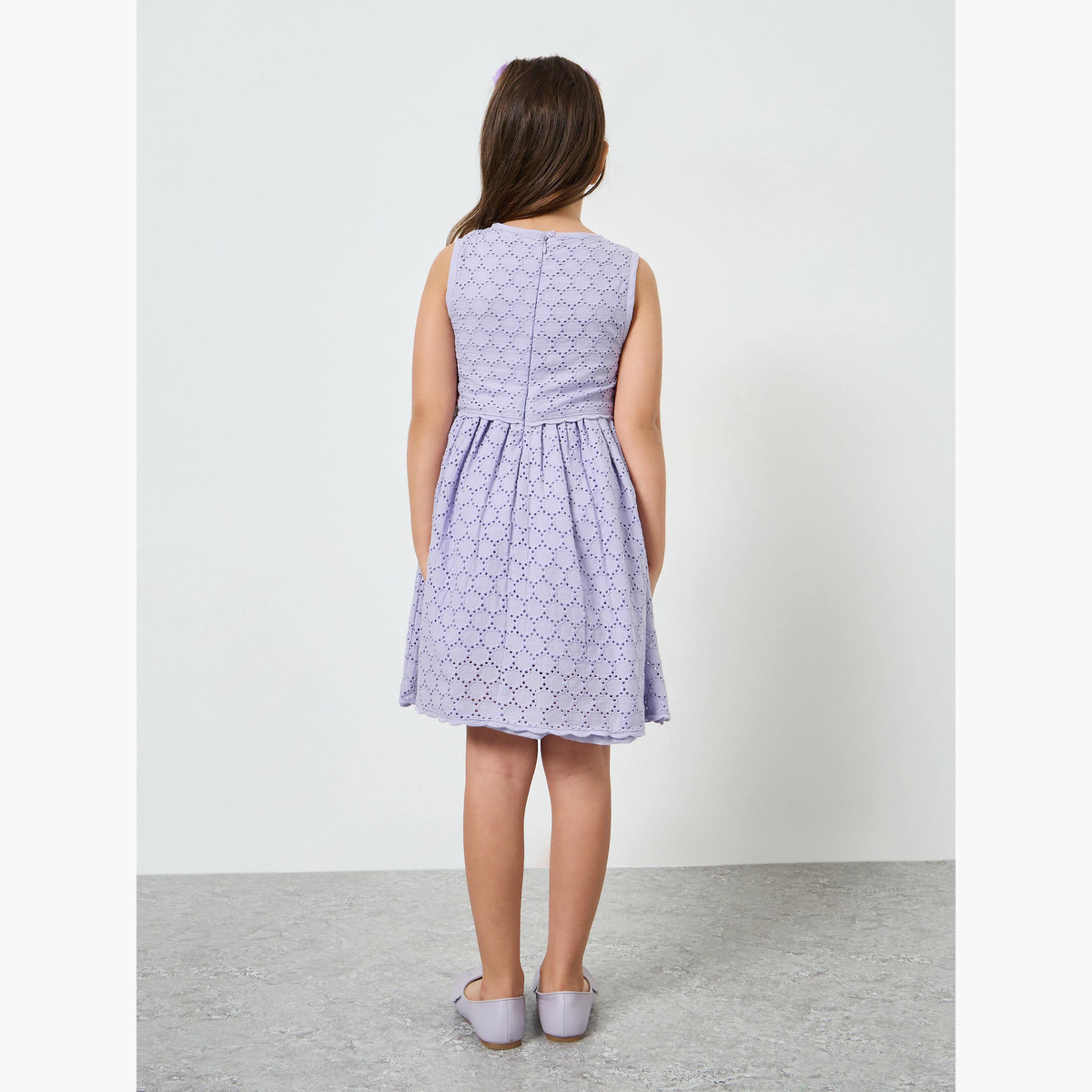 فستان بطول الركبة بناتي بدون أكمام-girls-clothing-bottoms-skirts-image-3