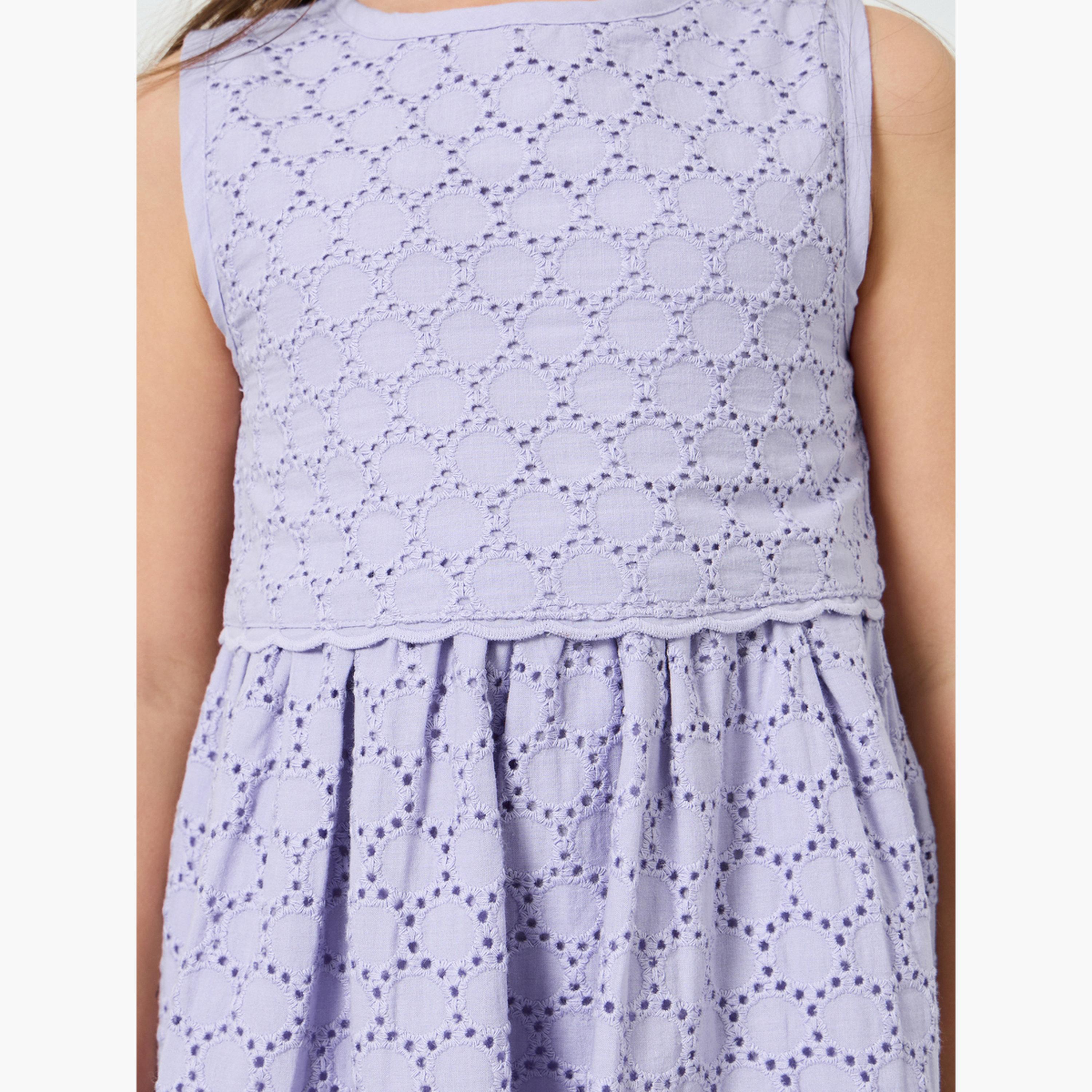 فستان بطول الركبة بناتي بدون أكمام-girls-clothing-bottoms-skirts-image-4
