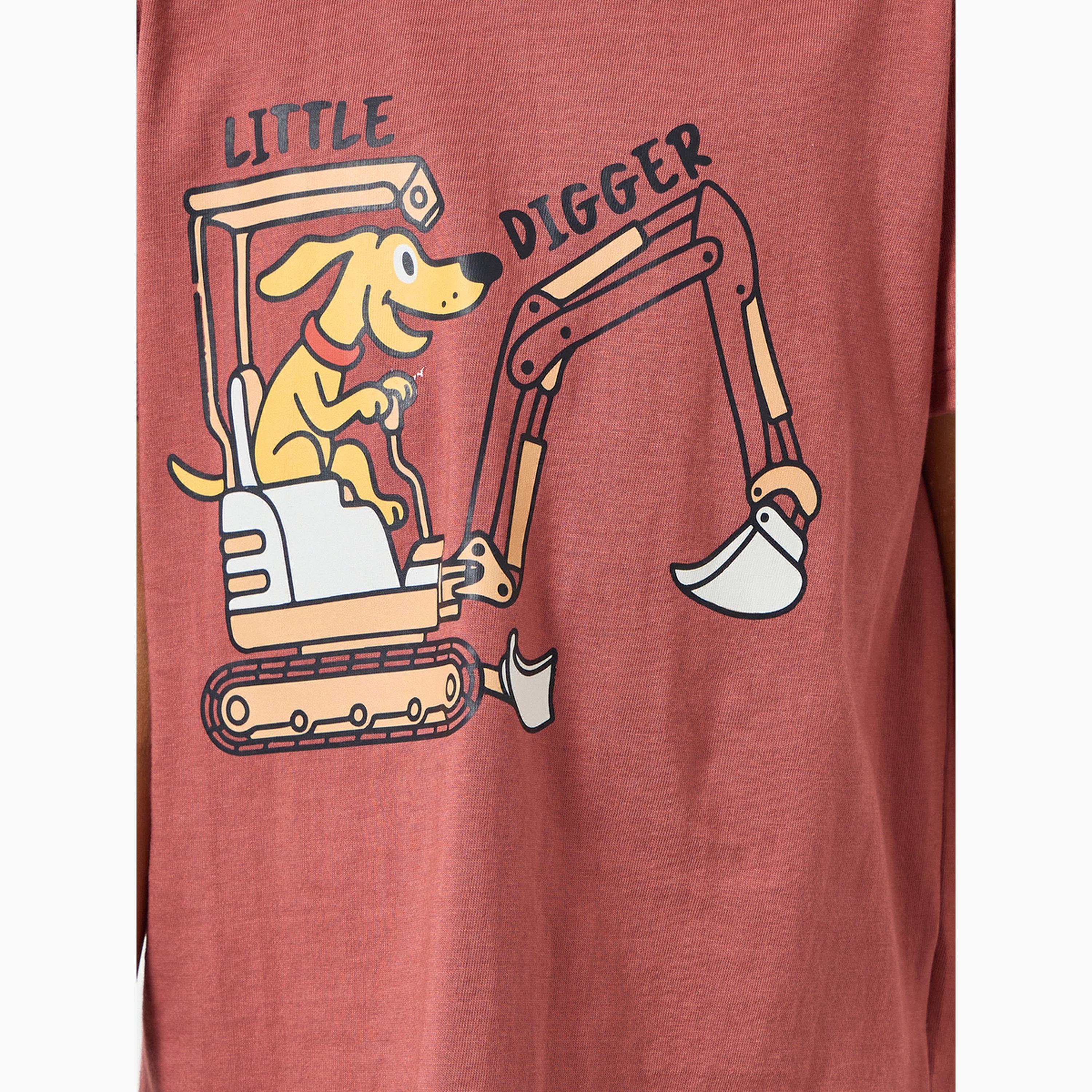 طقم بيجاما من بنطال وتيشيرت بطبعات جرافيك للأولاد-boys-clothing-nightwear-image-3