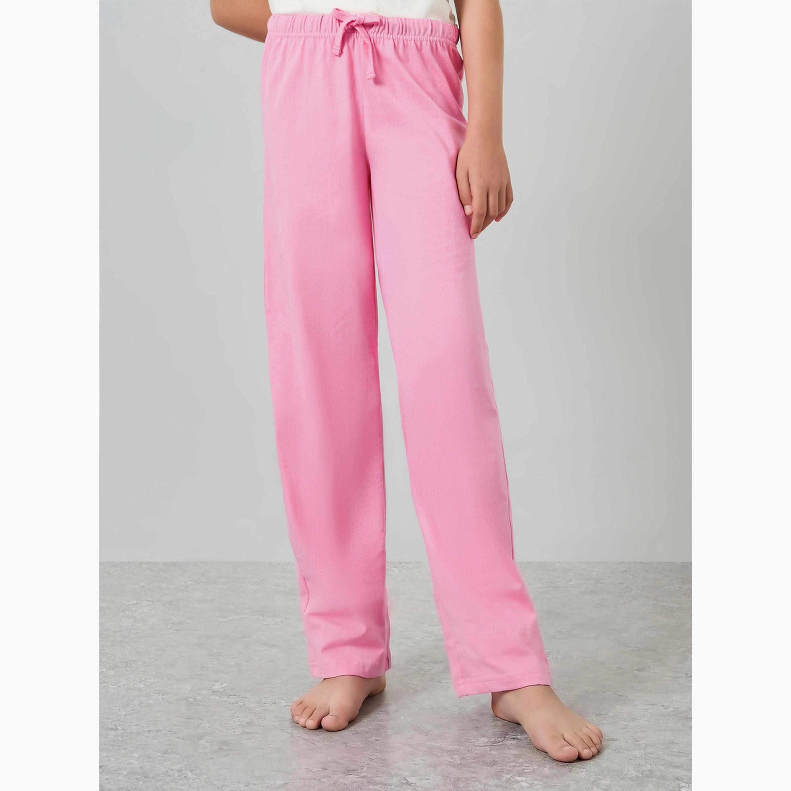 Styli Teen Girls Printed T-Shirt and Cotton Pyjama Set-girls-clothing-nightwear-image-4