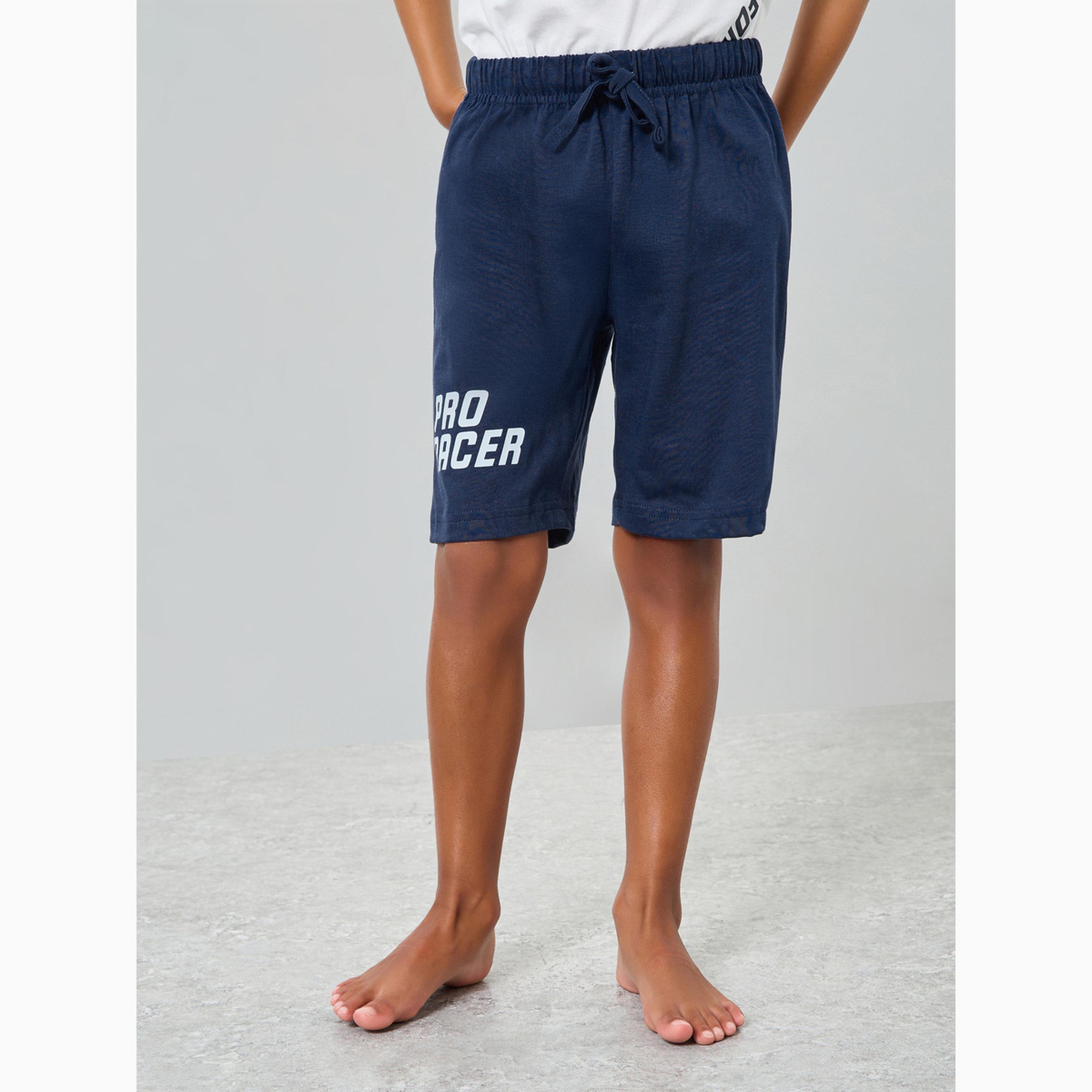مجموعة من تيشيرت وشورت قطن بطبعات سيارات سباق للأولاد-boys-clothing-nightwear-image-5