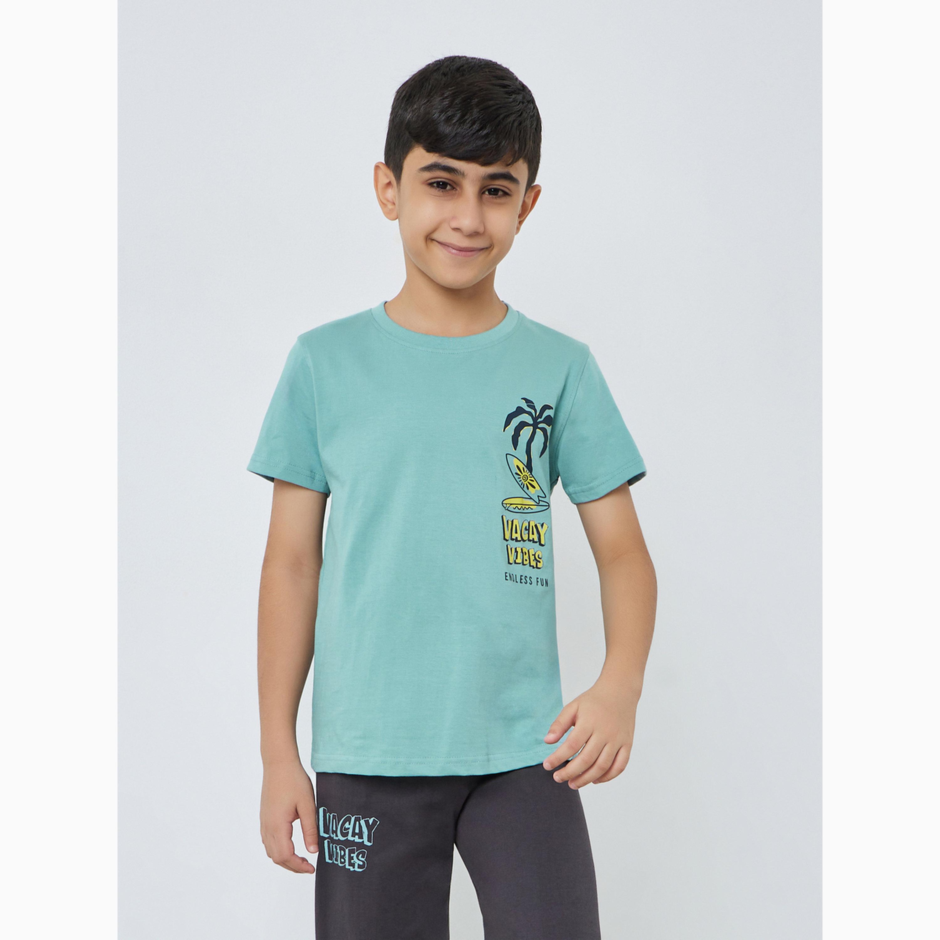 Styli Teen Boys Printed T-Shirt and Joggers Set-boys-clothing-nightwear-image-3