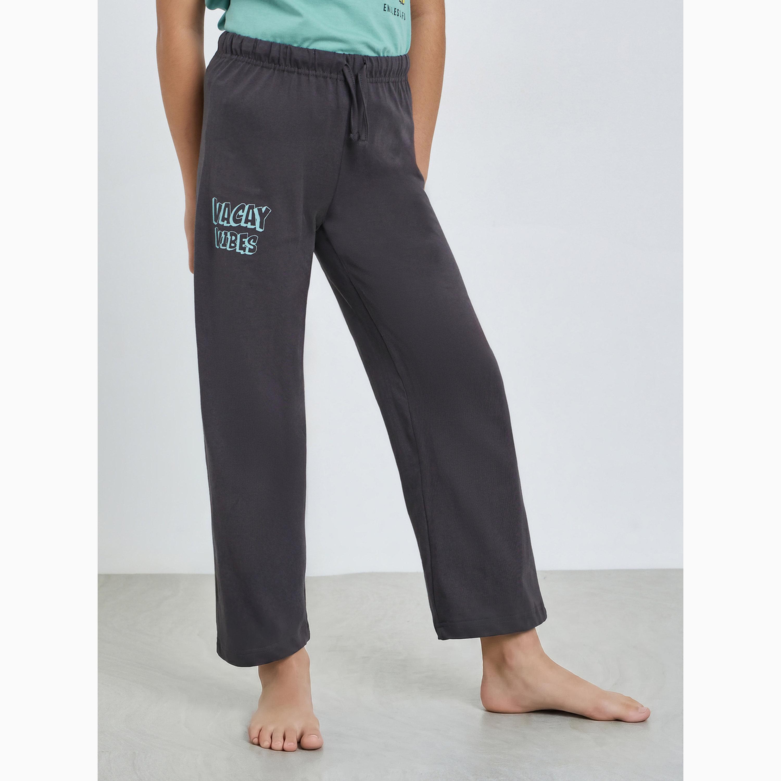 مجموعة من جوغر وتيشيرت مطبوع للأولاد المراهقين-boys-clothing-nightwear-image-5
