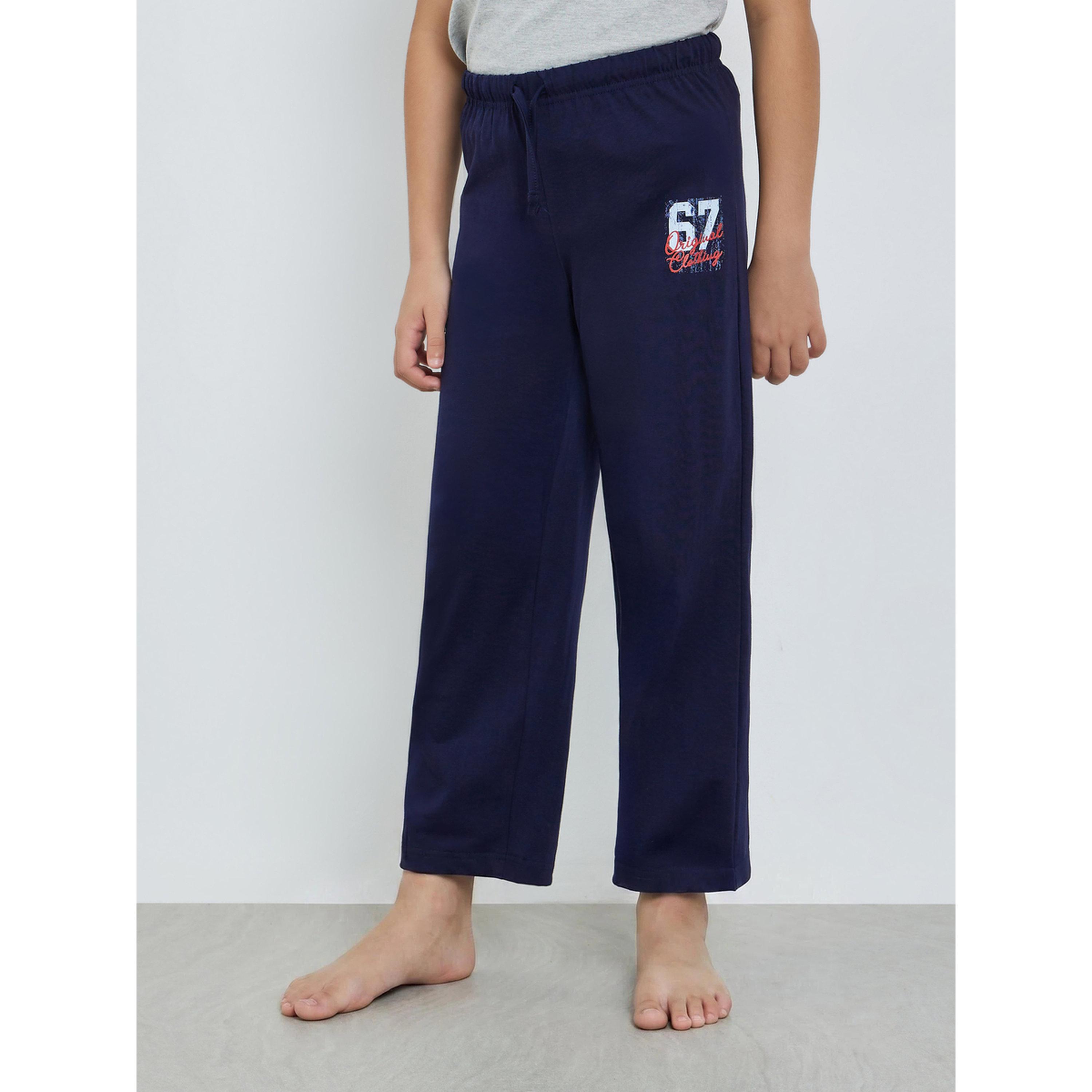 طقم بيجاما من بنطال وتيشيرت قطن مطبوع-boys-clothing-nightwear-image-4