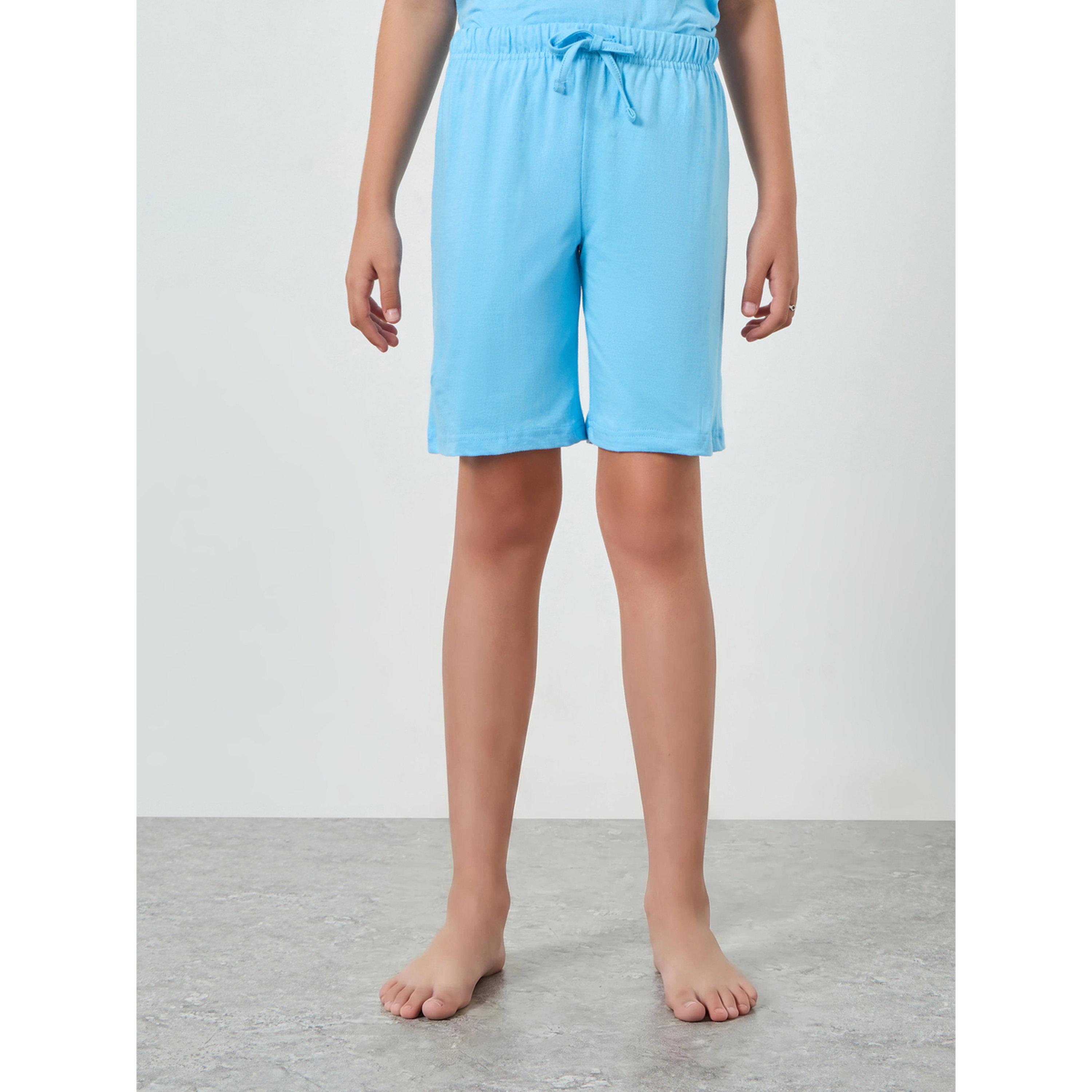 مجموعة من شورت وتيشيرت قطن مطبوع-girls-clothing-nightwear-image-7