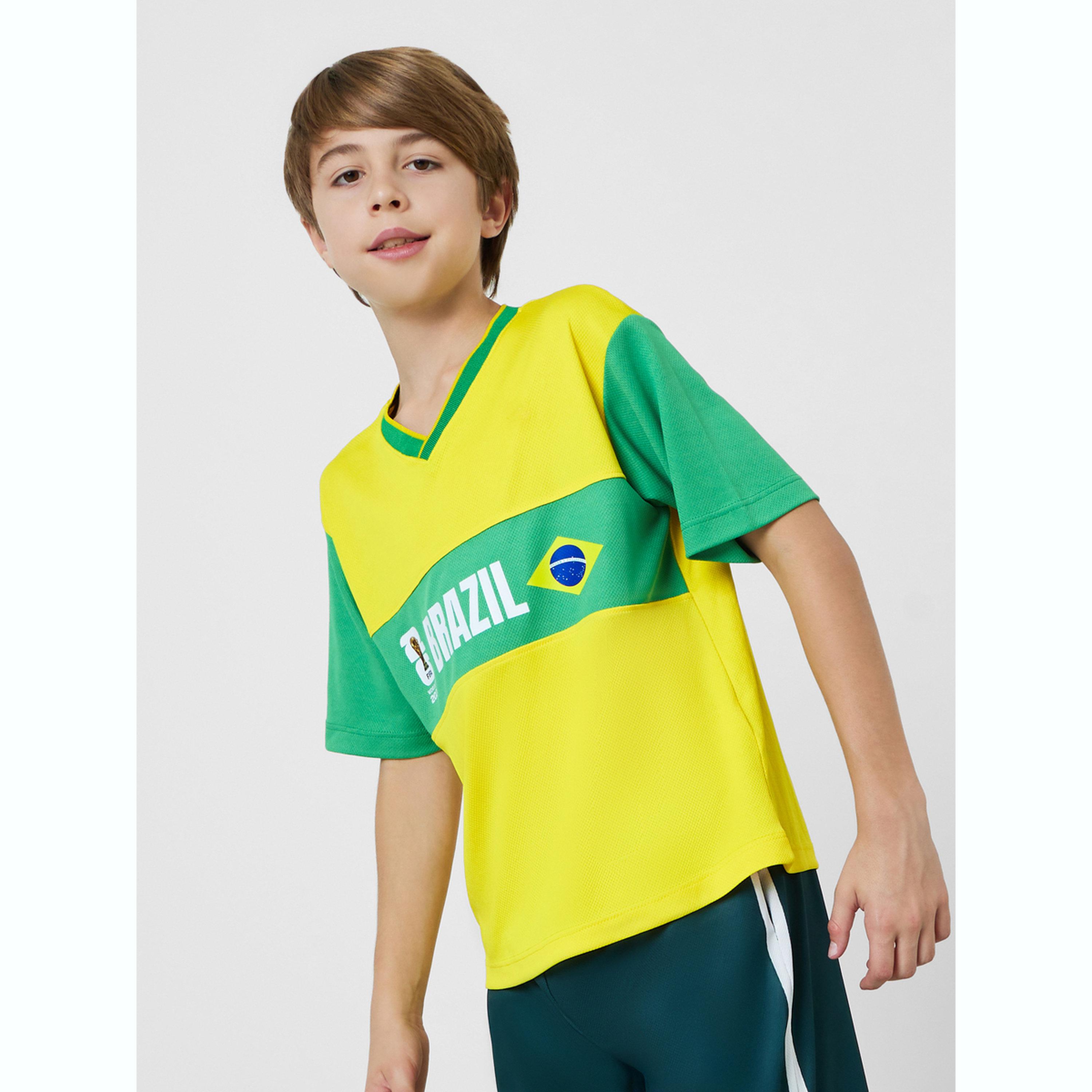 تيشيرت جيرسي منتخب البرازيل بشعار فيفا-boys-clothing-tshirtsandpolos-image-1