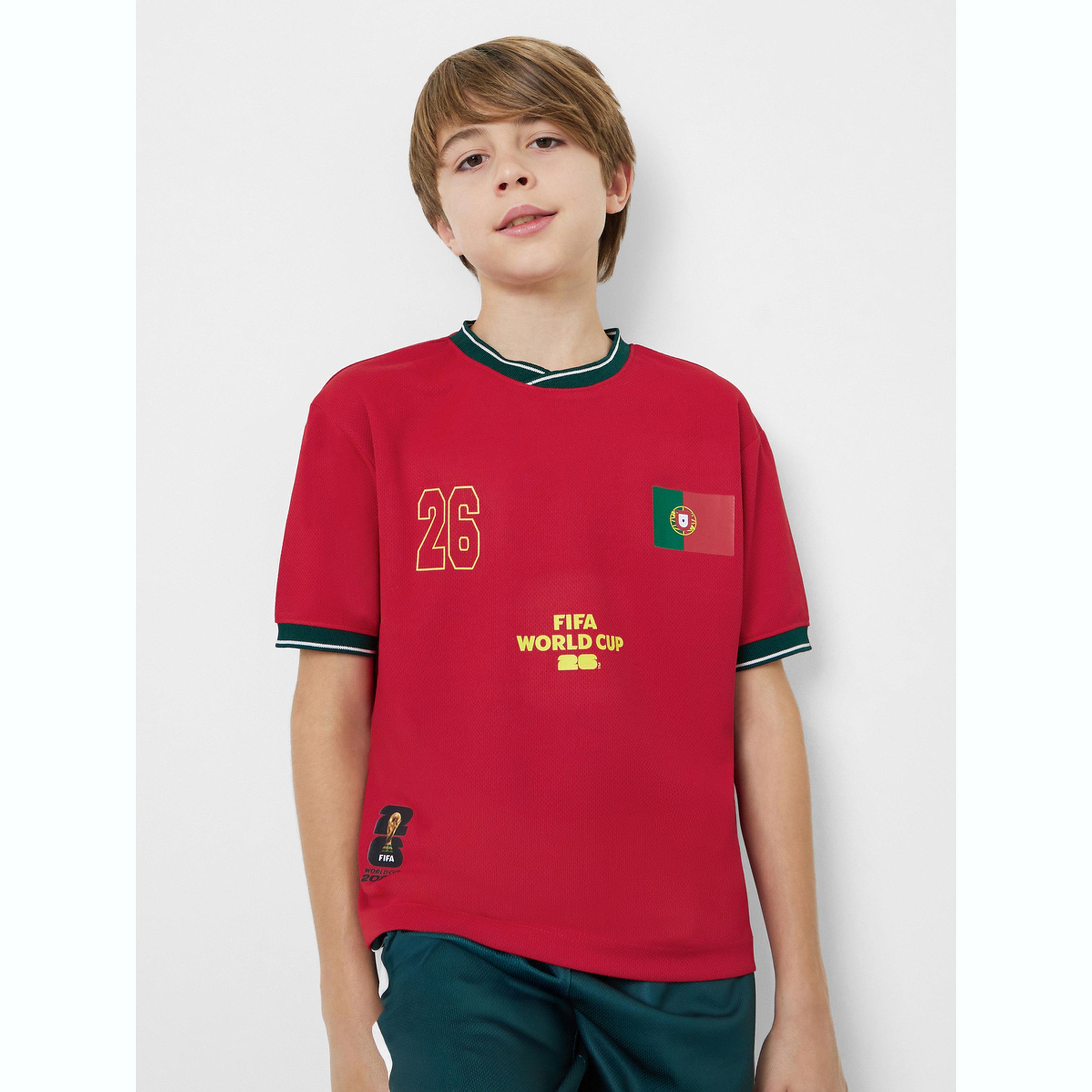 تيشيرت جيرسي منتخب البرتغال بشعار فيفا للأولاد-boys-clothing-tshirtsandpolos-image-1