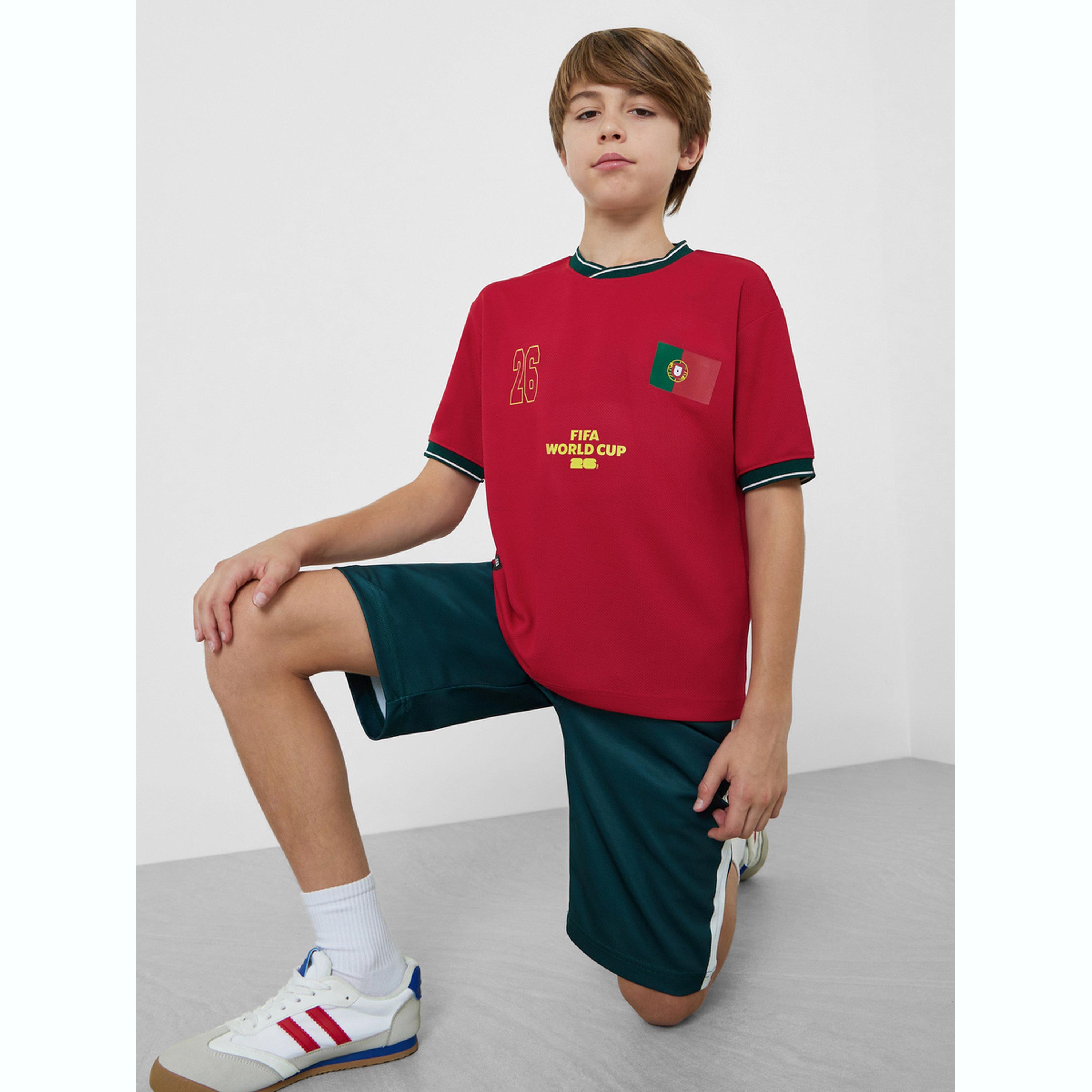 تيشيرت جيرسي منتخب البرتغال بشعار فيفا للأولاد-boys-clothing-tshirtsandpolos-image-3