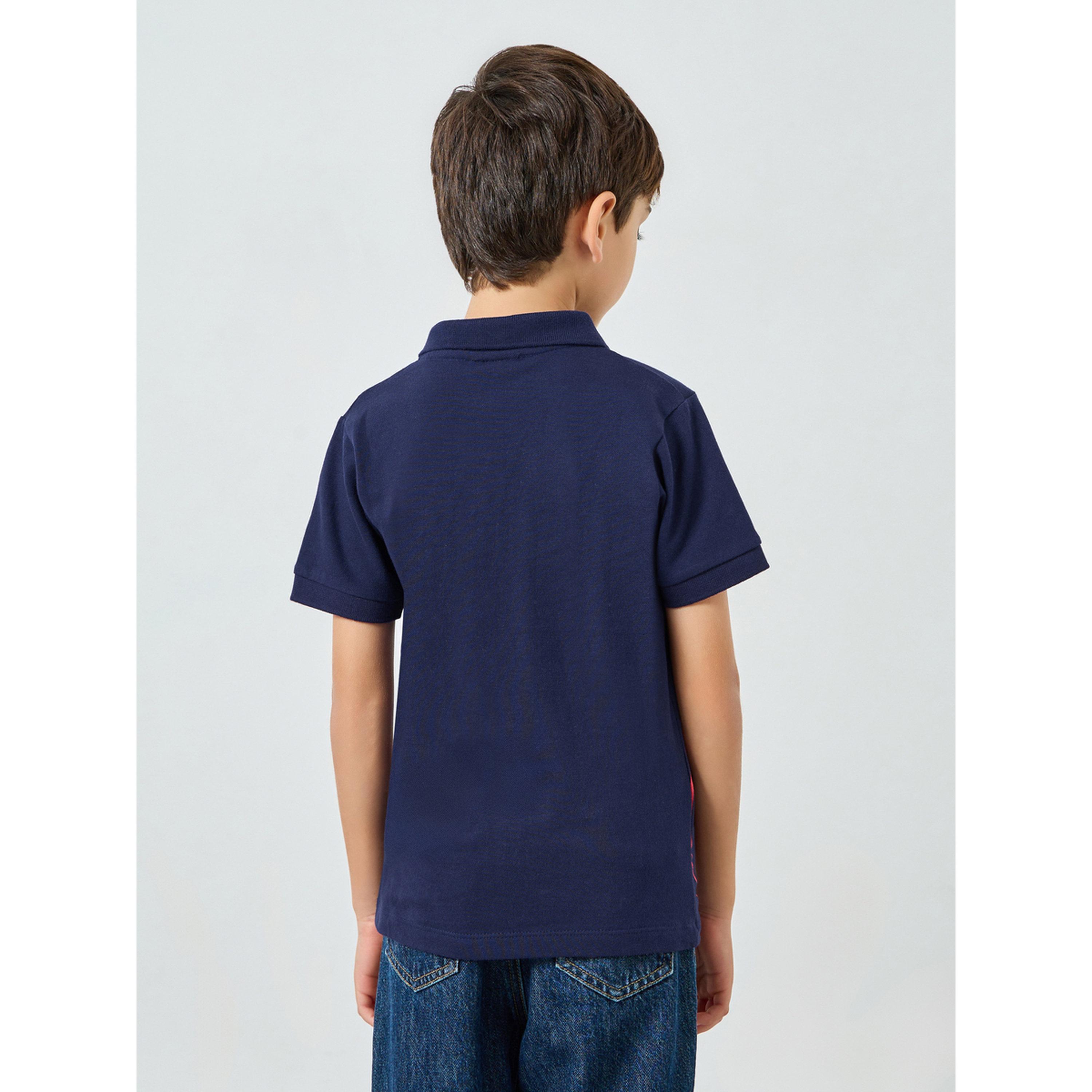 Styli Boys Navy Blue Cars Graphic Polo T-Shirt-boys-clothing-tshirtsandpolos-image-3