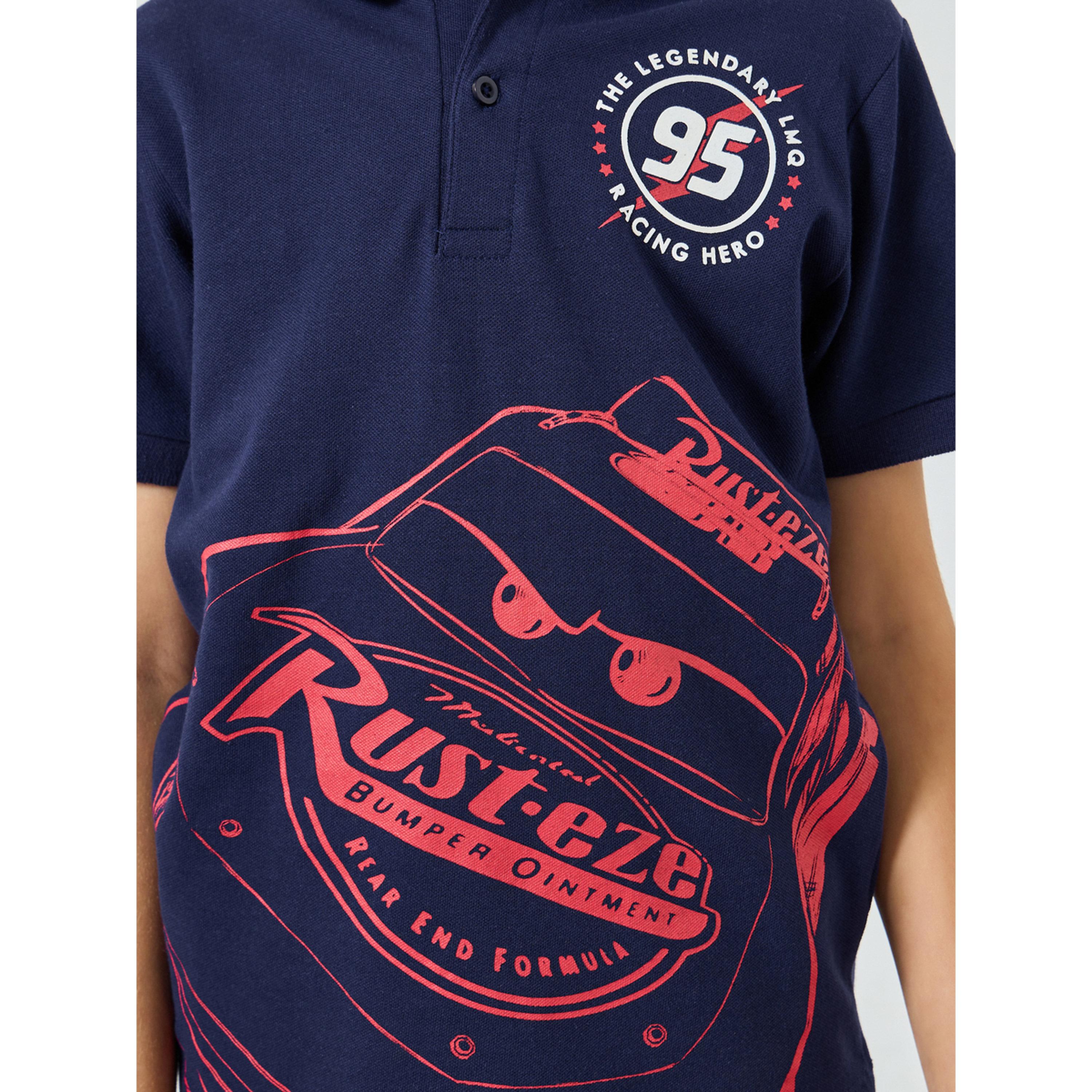Styli Boys Navy Blue Cars Graphic Polo T-Shirt-boys-clothing-tshirtsandpolos-image-4