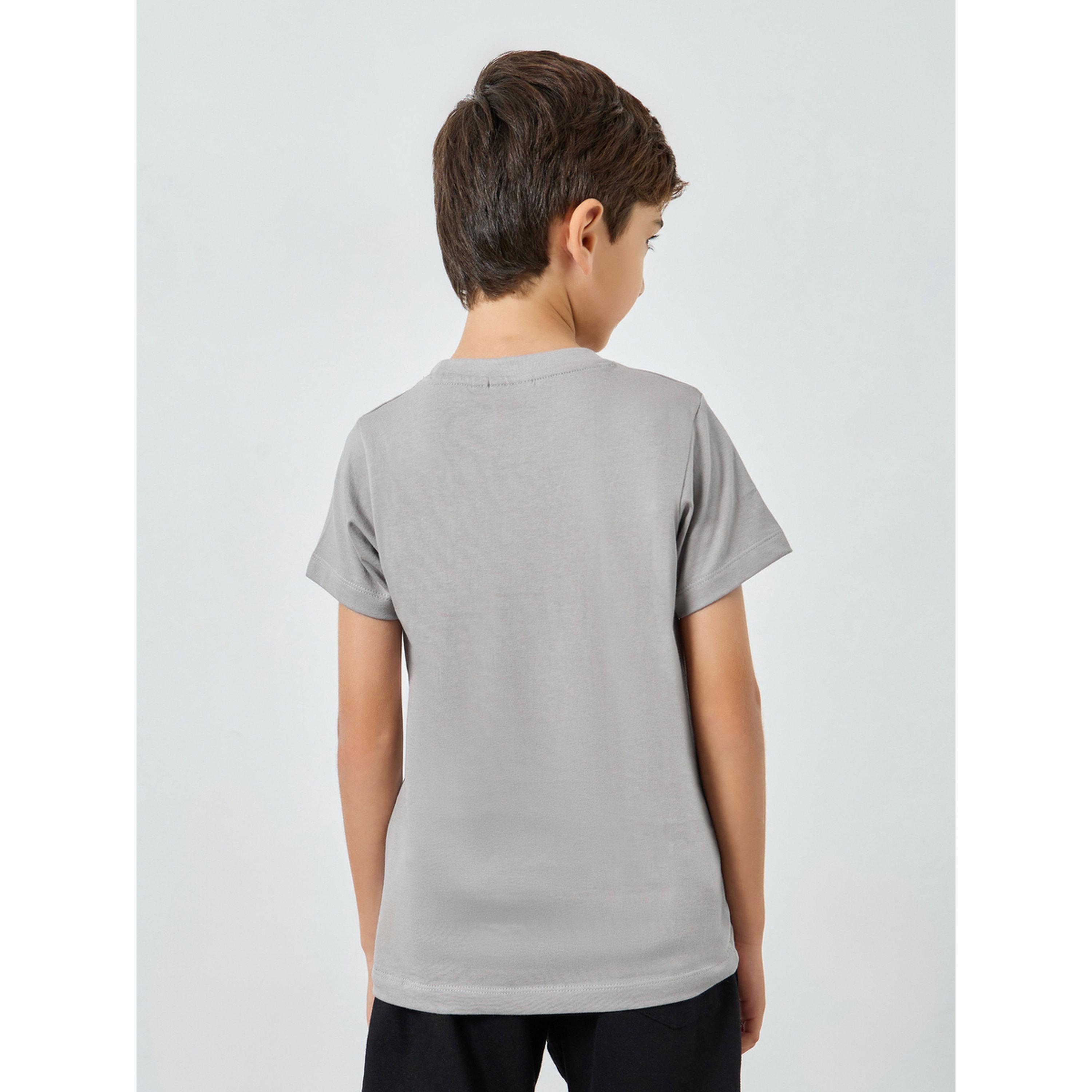 Styli Boys Grey Spider-Man Cotton T-Shirt-boys-clothing-tshirtsandpolos-image-3