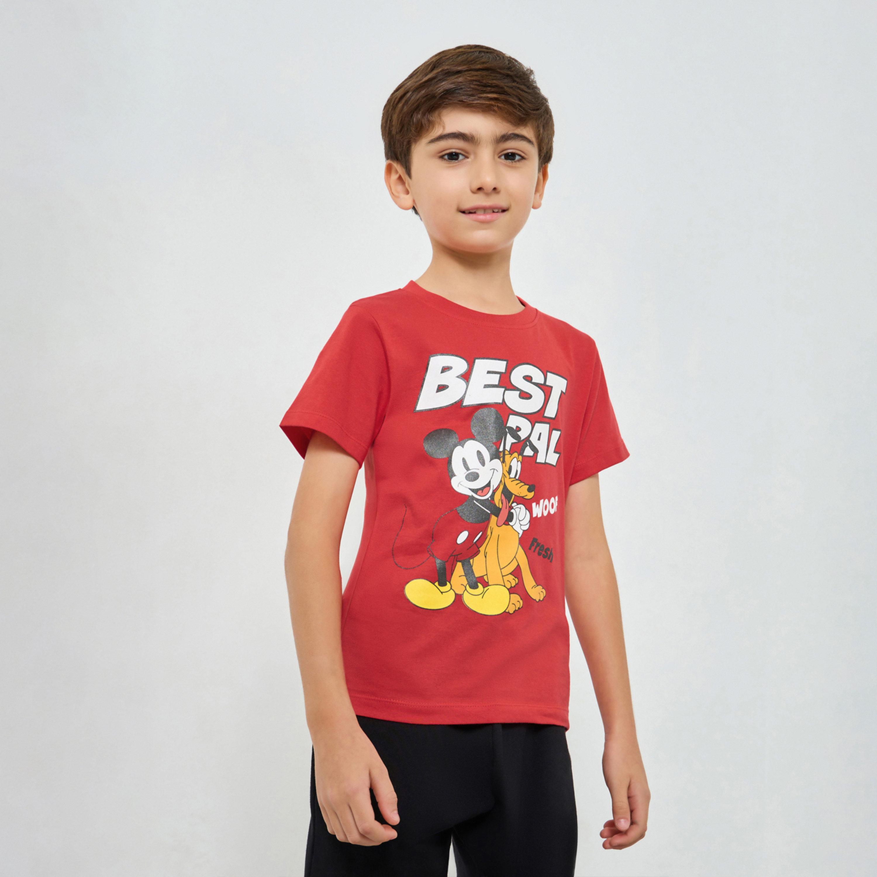 تيشيرت بطبعة جرافيك ميكي ماوس-boys-clothing-tshirtsandpolos-image-1